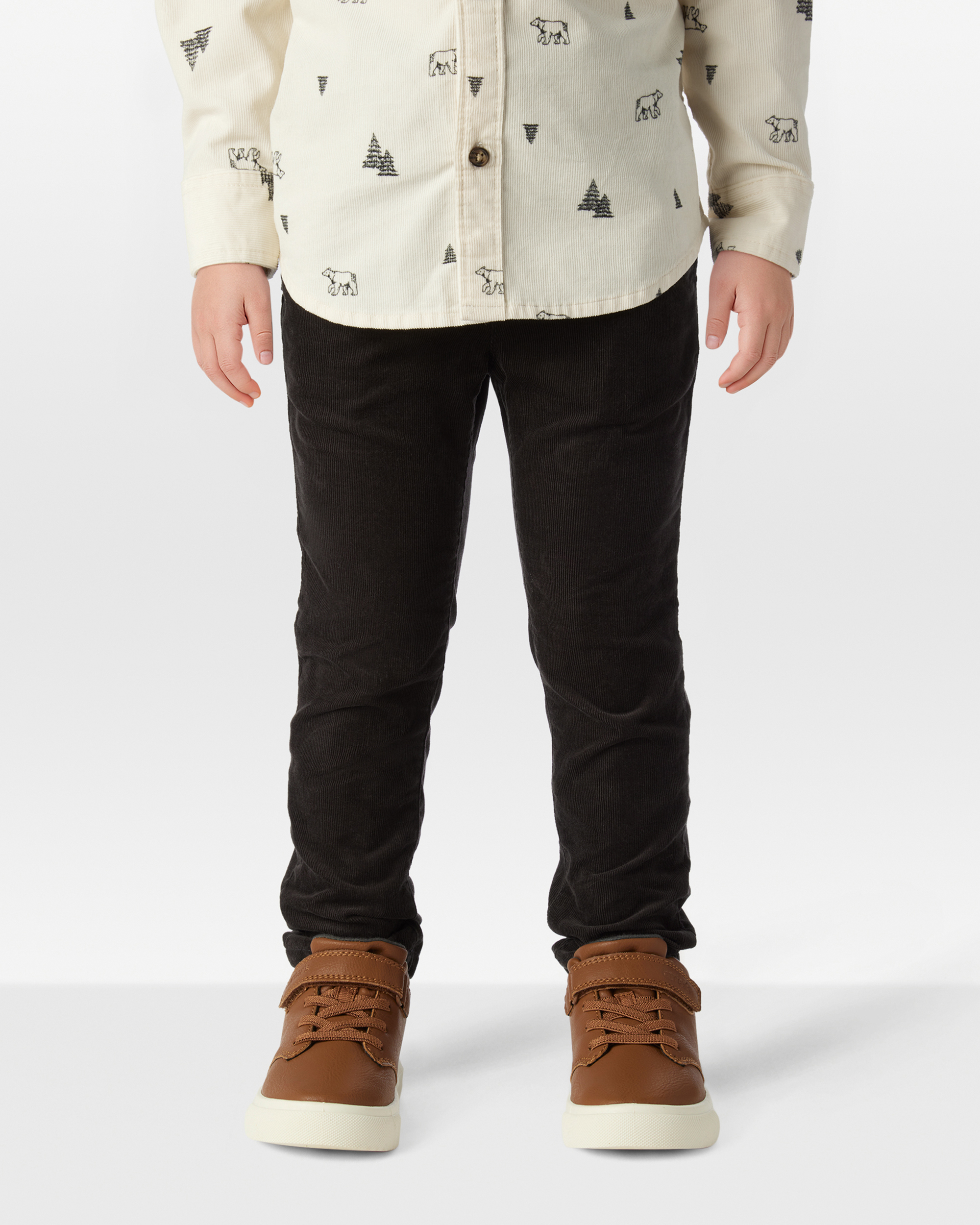 Toddler Boy Corduroy Pants - Black