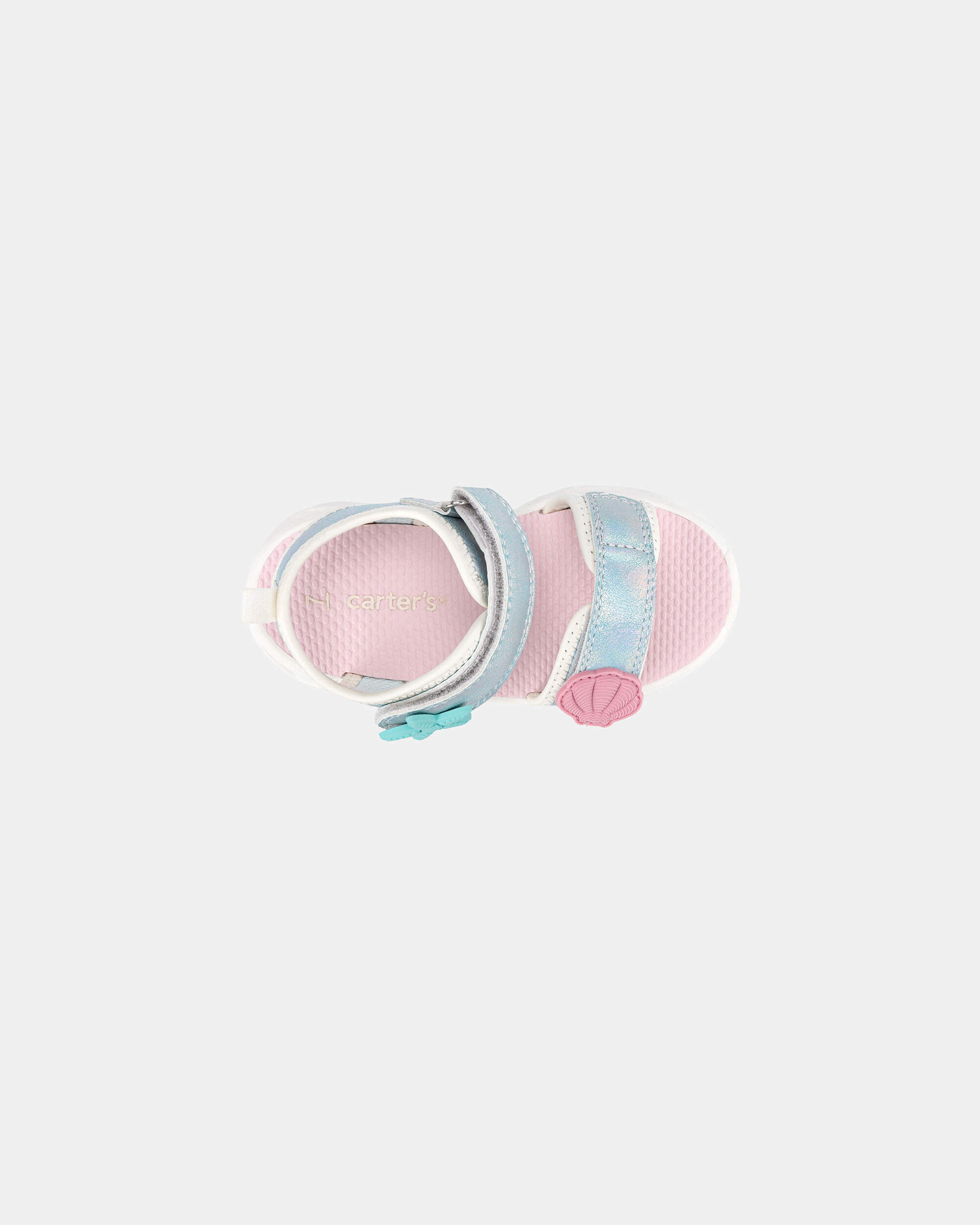 Toddler Girl Shell Light Up Sandals - Blue