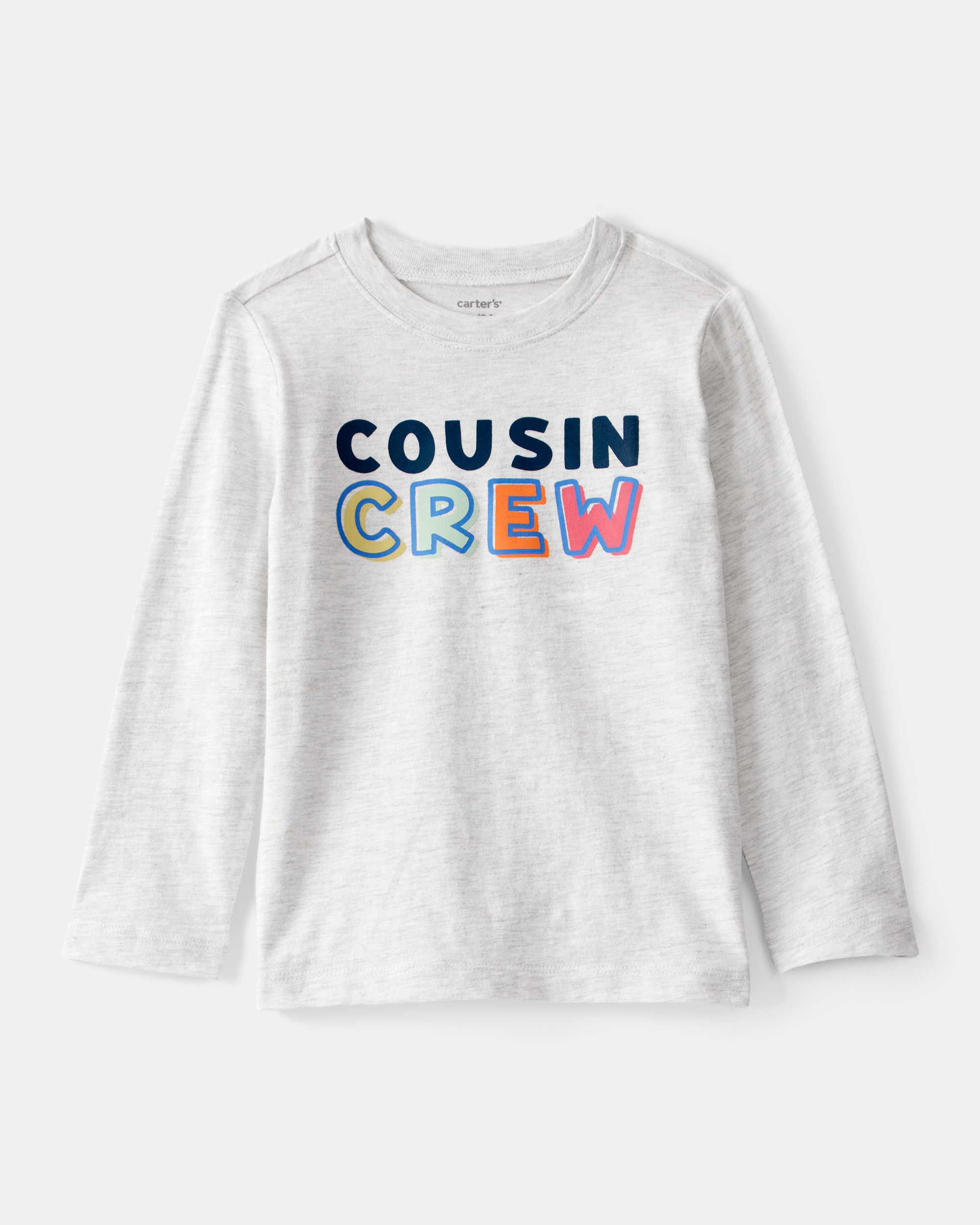 Toddler Boy Cousin Crew Long-Sleeve Graphic Tee - Grey