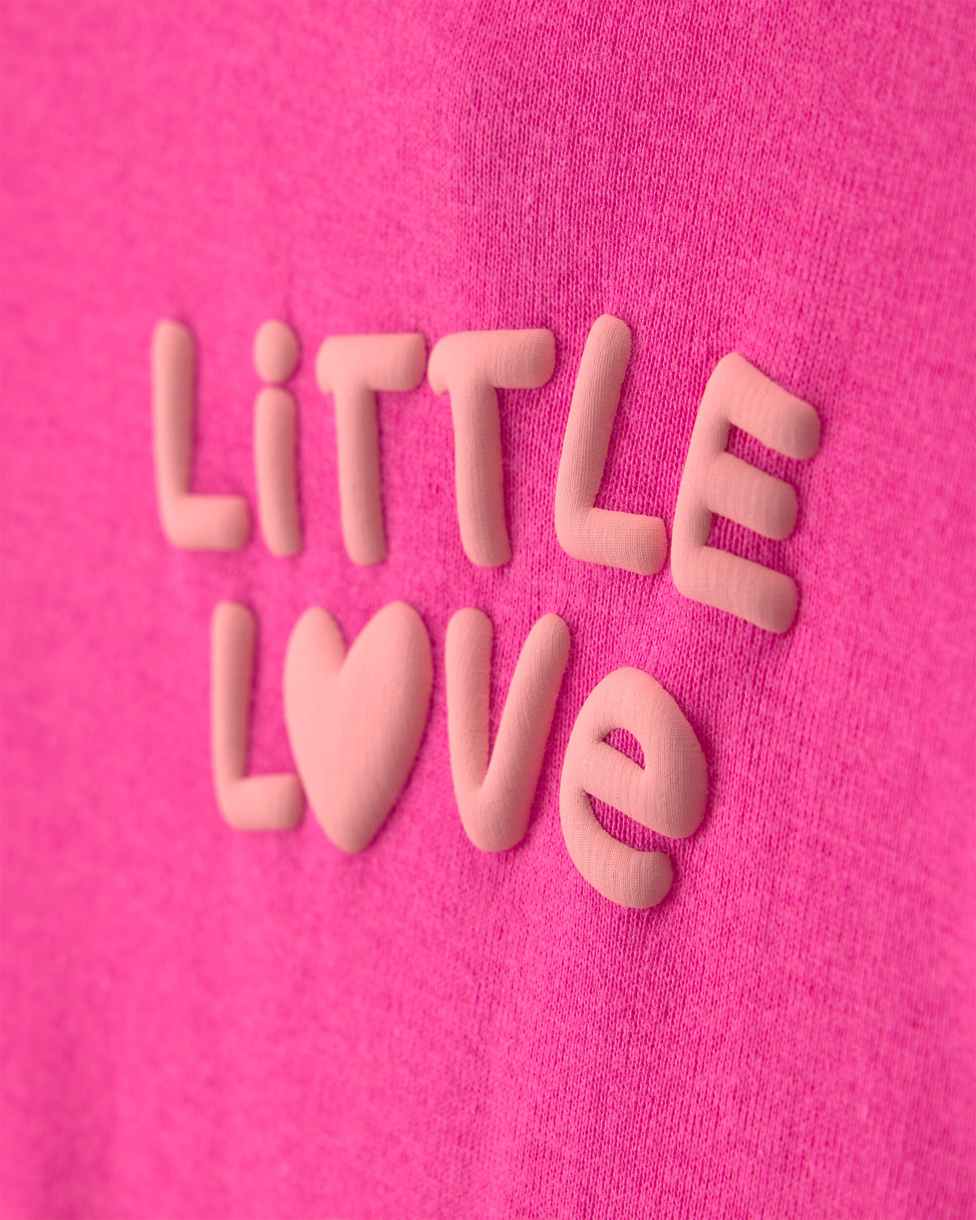 Baby Girl 'Little Love' Heart Sleeveless Romper - Fuchsia