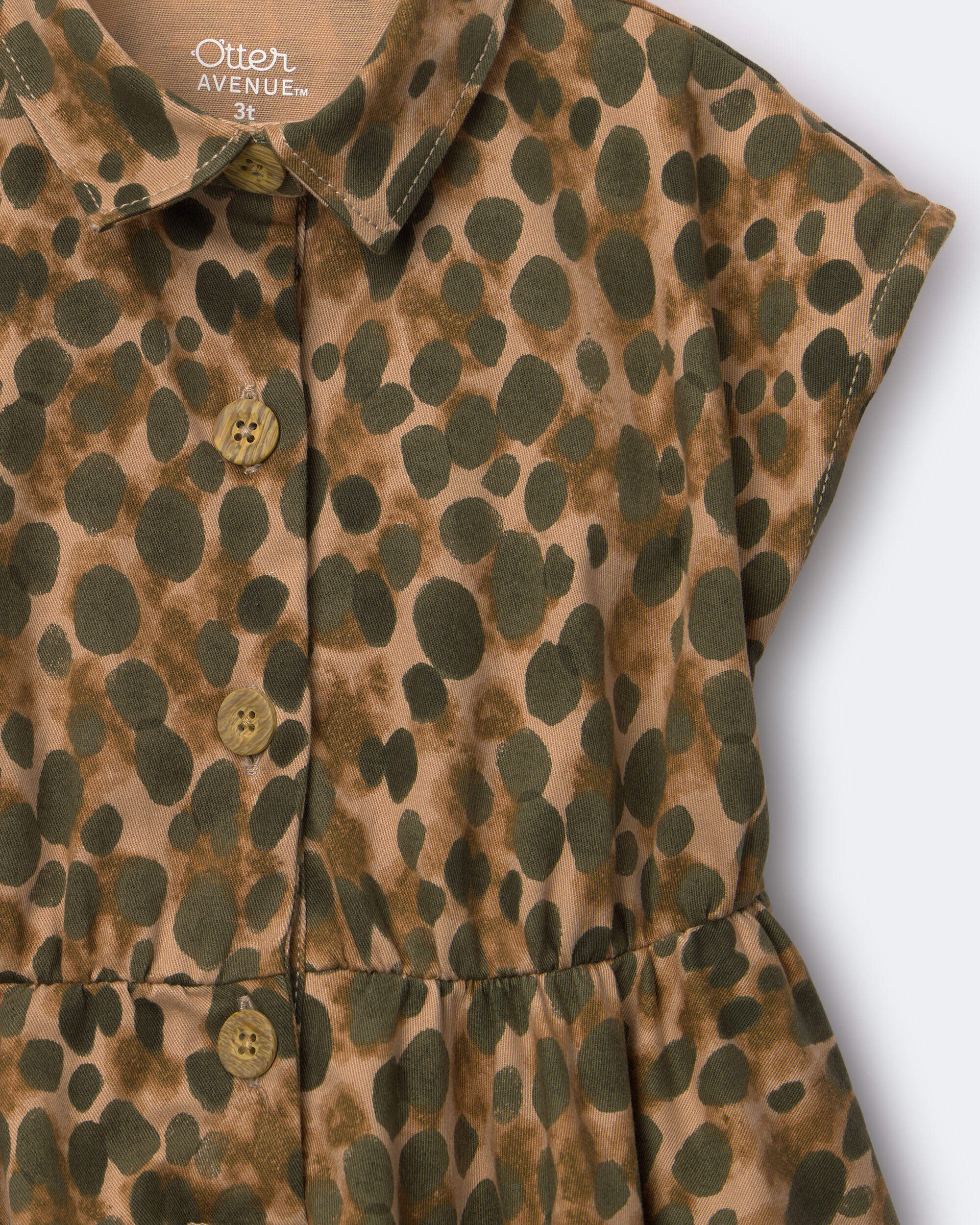 Toddler Girl Avenue Twirl™ Dress Leopard Print - Brown