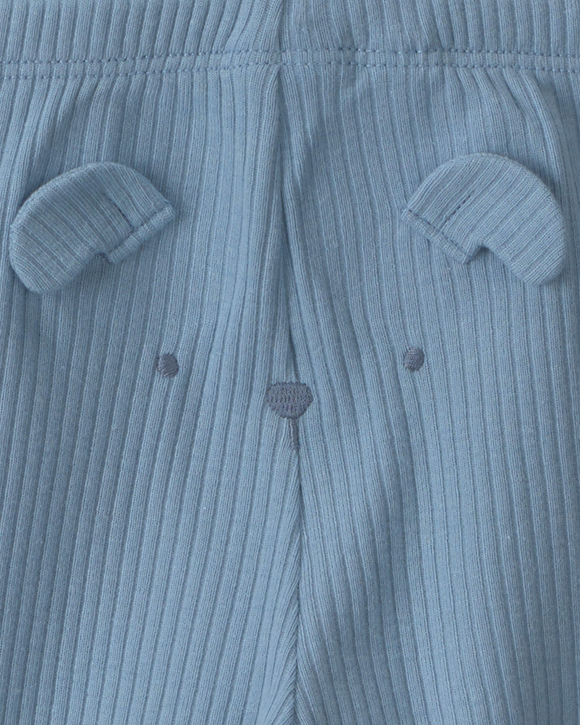 Baby Boy 3-Piece Dog Bodysuit & Pant Set - Blue/Grey