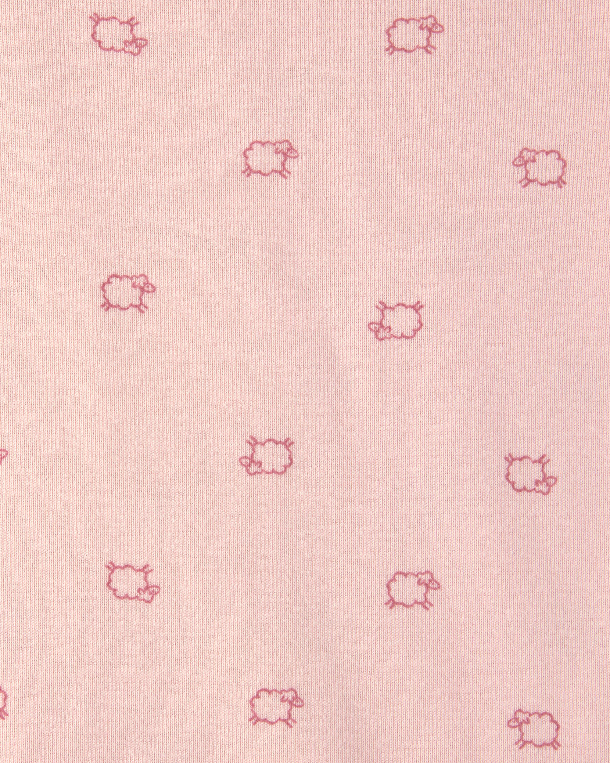 Baby Girl 3-Piece Sheep Long-Sleeve Bodysuit & Pant Set - Pink/Cream