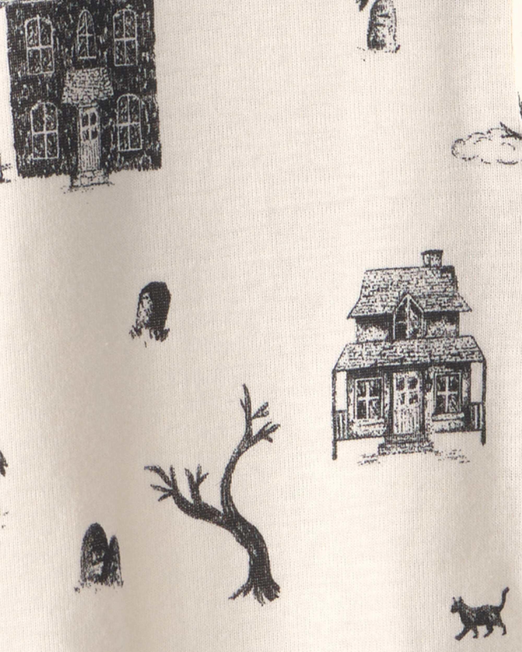 Baby Organic Cotton Sleeper Spooky Village
