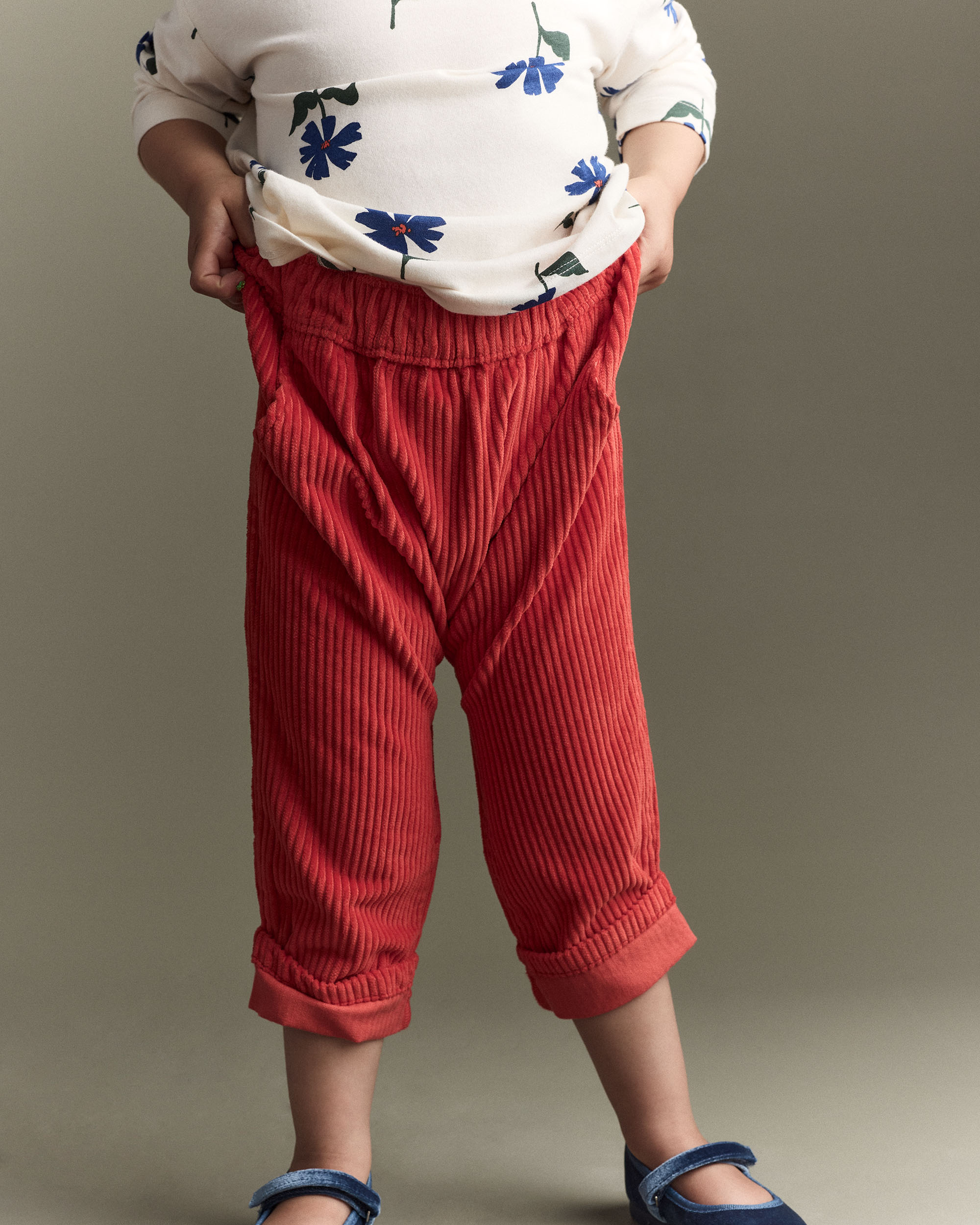 Toddler Corduroy Playground Pant - Orange