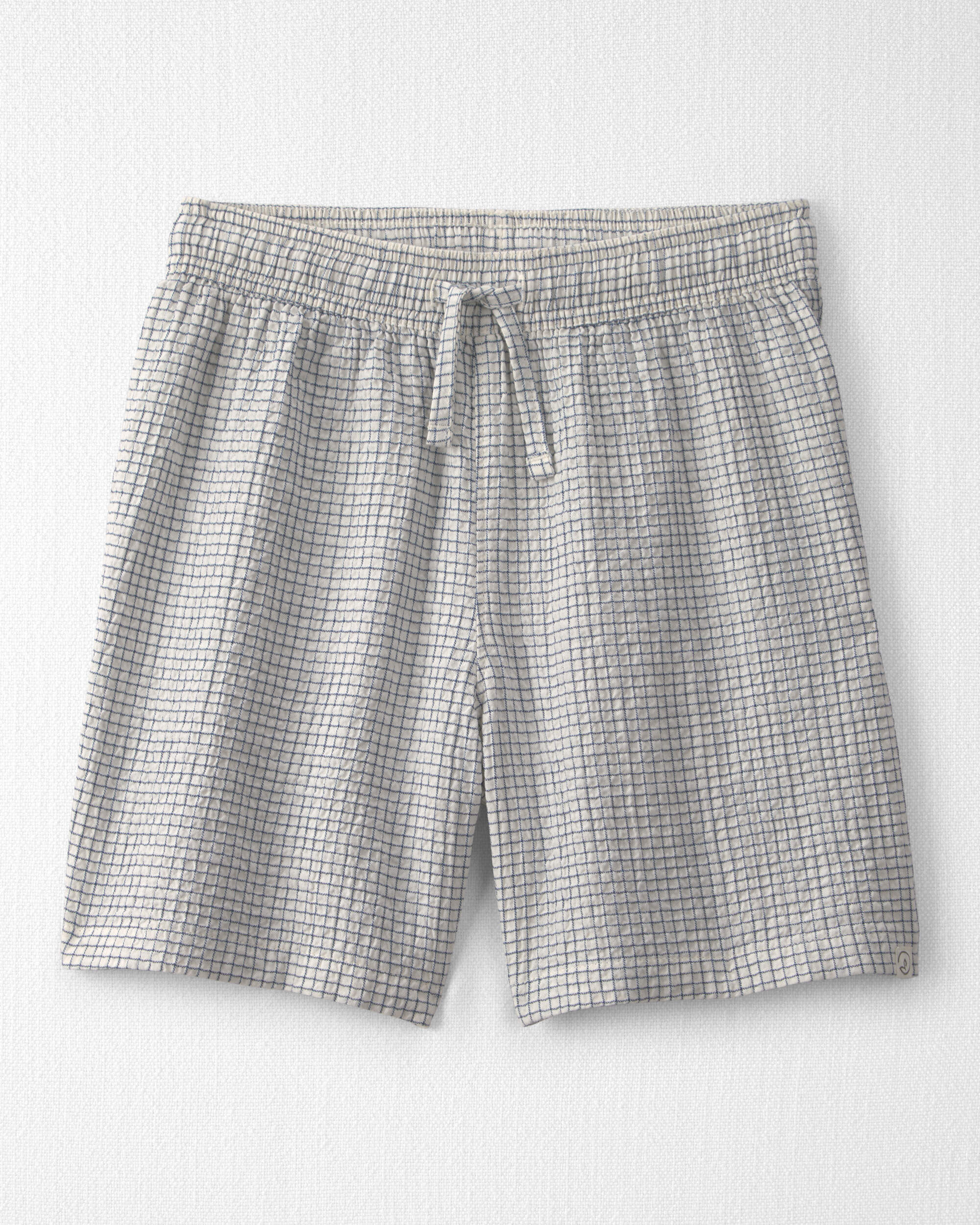 Boys 2-Piece Organic Cotton Seersucker Gauze Top & Short Set