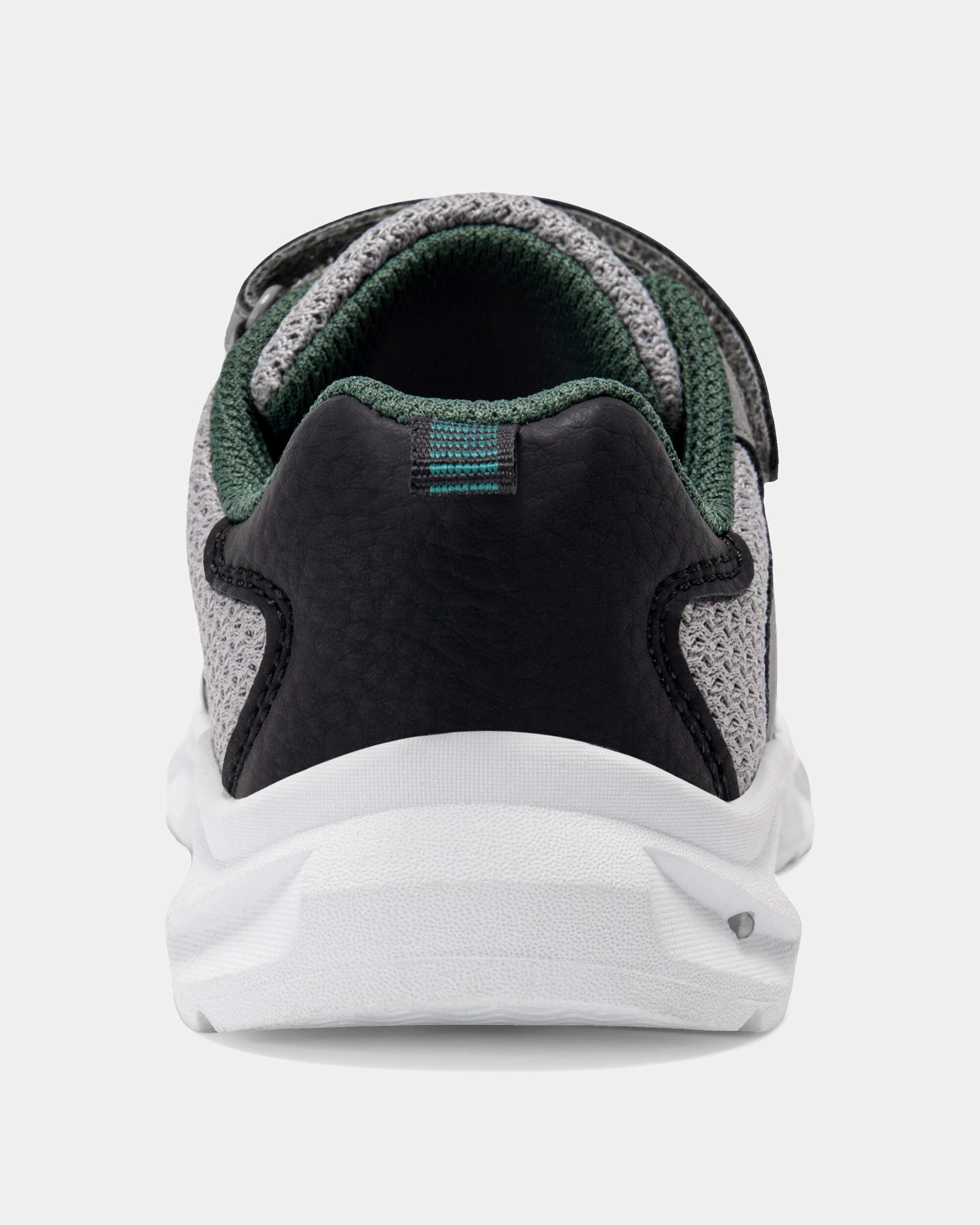 Toddler Boy Dinosaur Athletic Sneakers - Grey/White