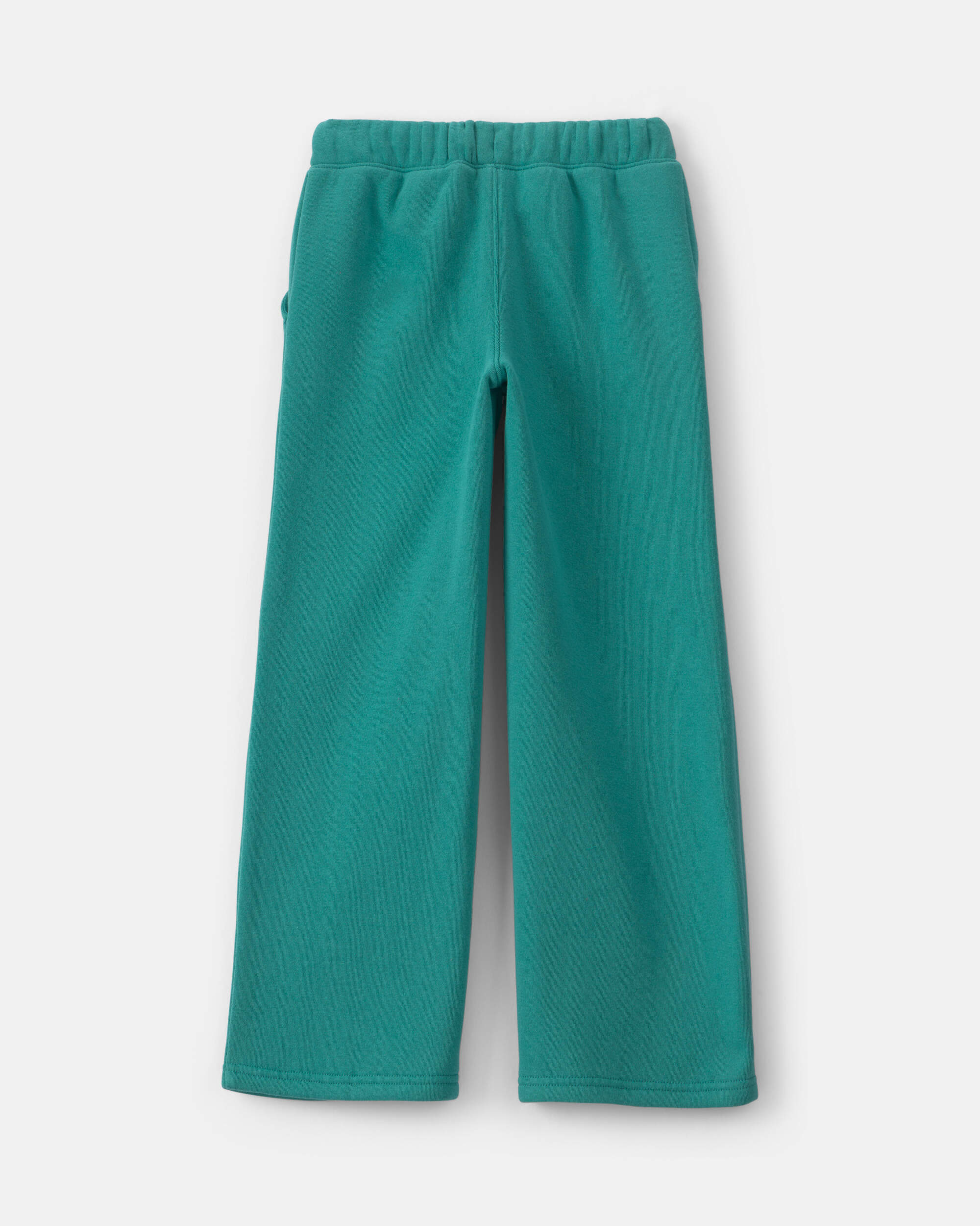 Girls Heart Fleece Wide-Leg Active Pants - Green