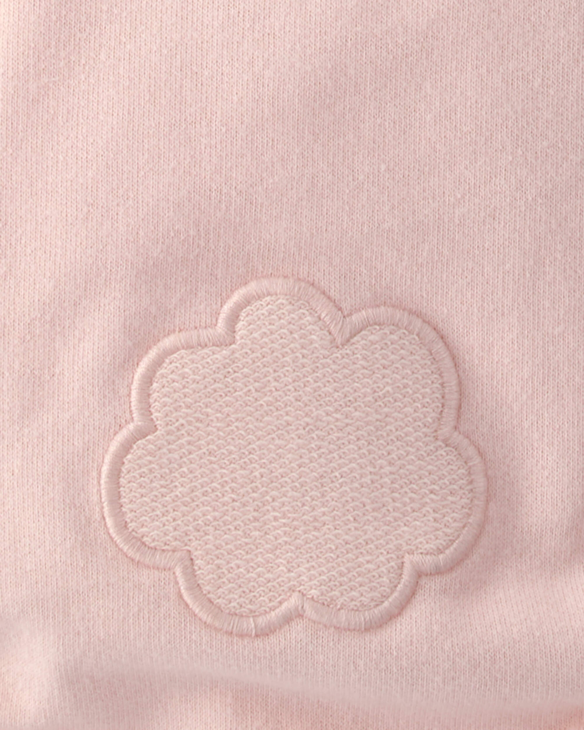 Baby Girl Bunny Bubble Romper & Hat Set - Pink