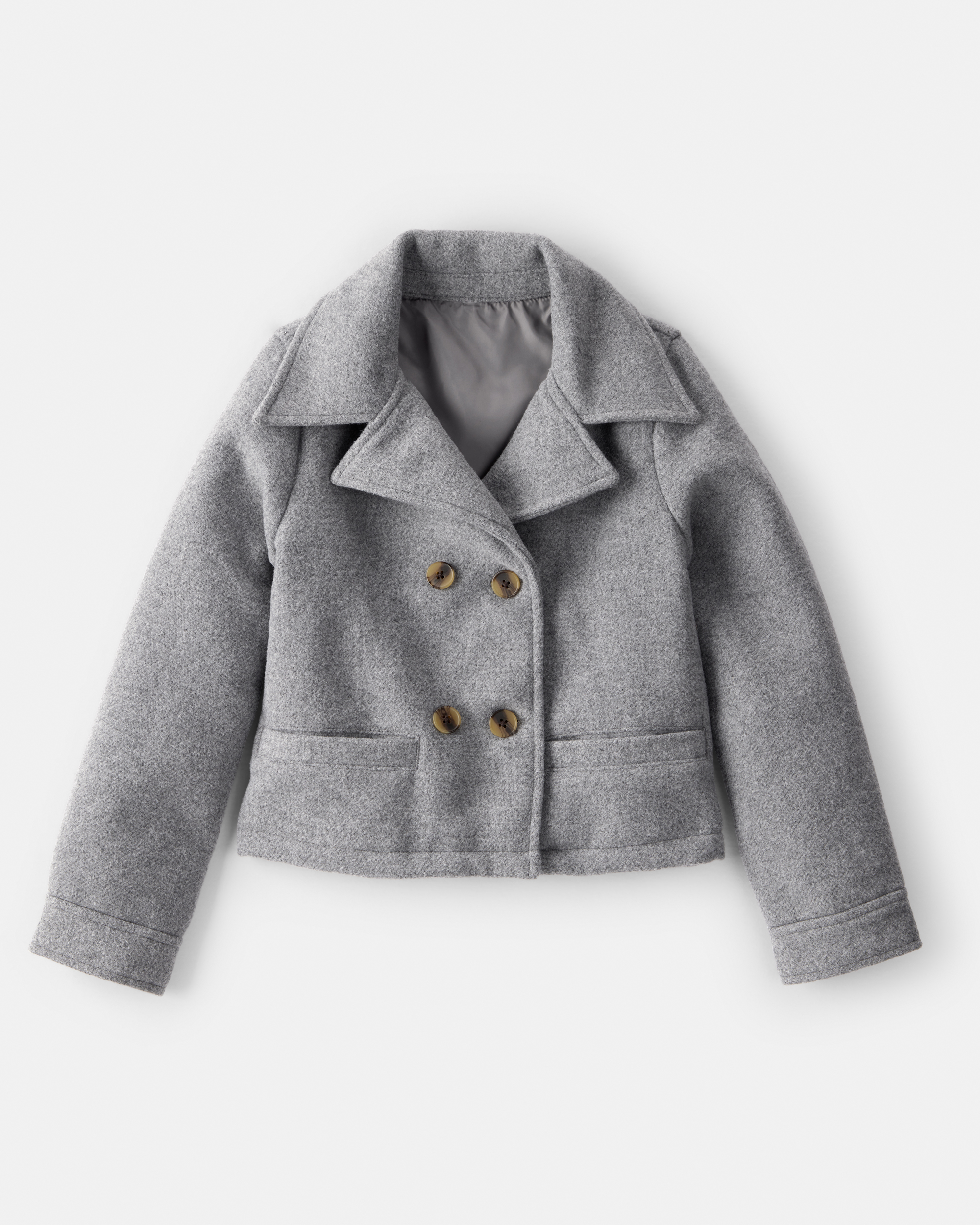 Girls Long-Sleeve Fashion Jacket - Grey