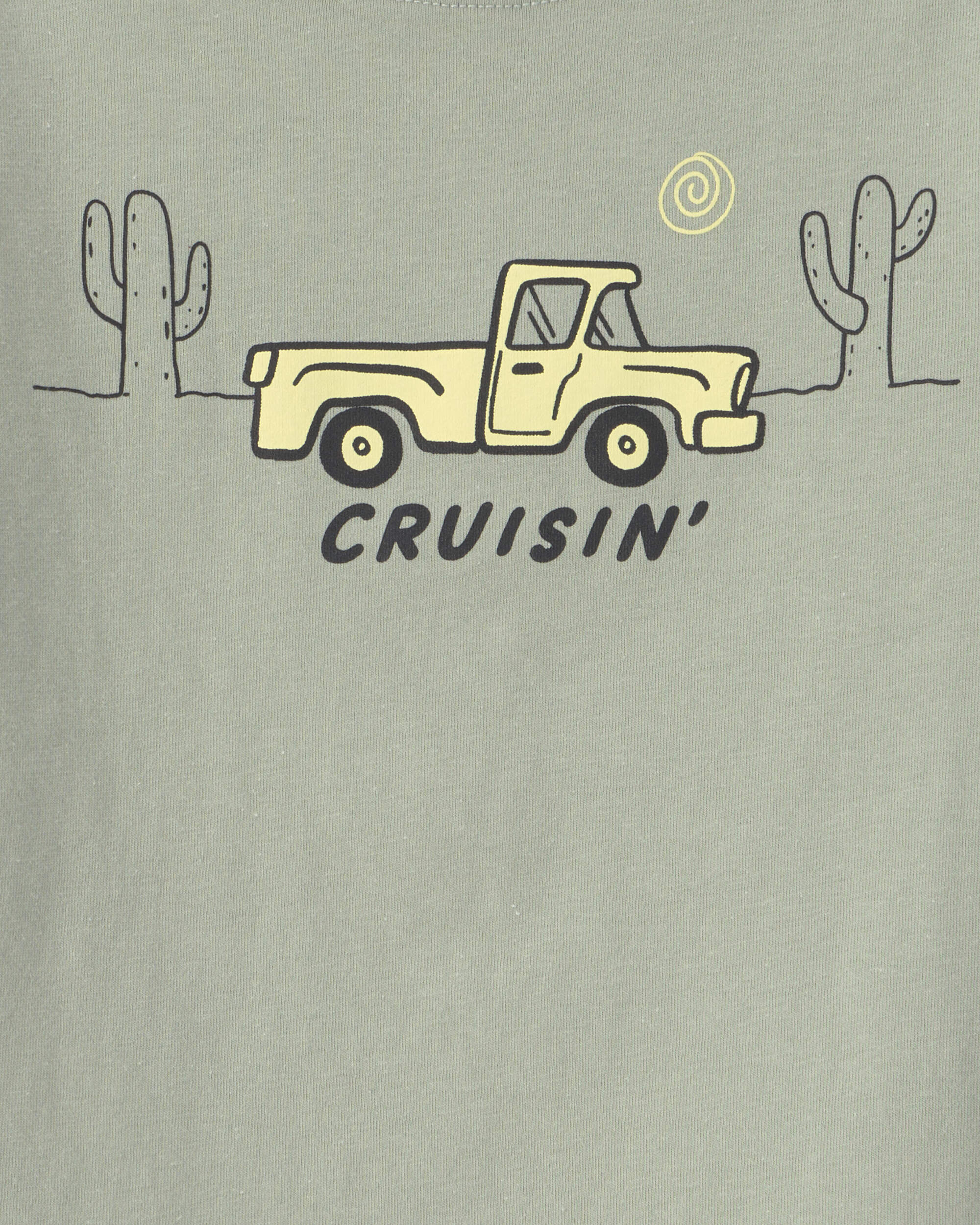 Toddler 'Cruisin' Truck Long-Sleeve Graphic Tee - Green