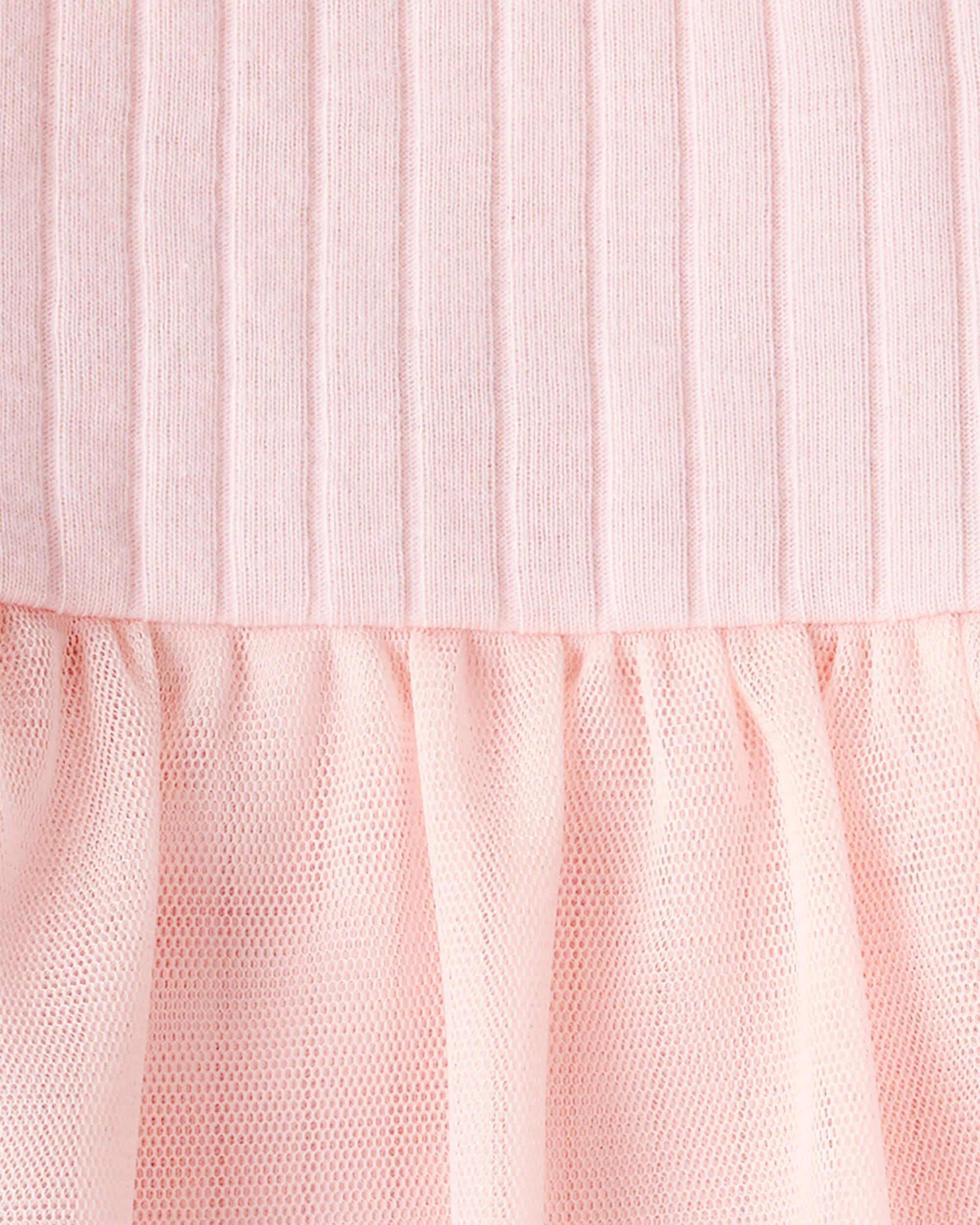 Baby Girl 2-Piece Ribbed Tutu Bodysuit Pant Set