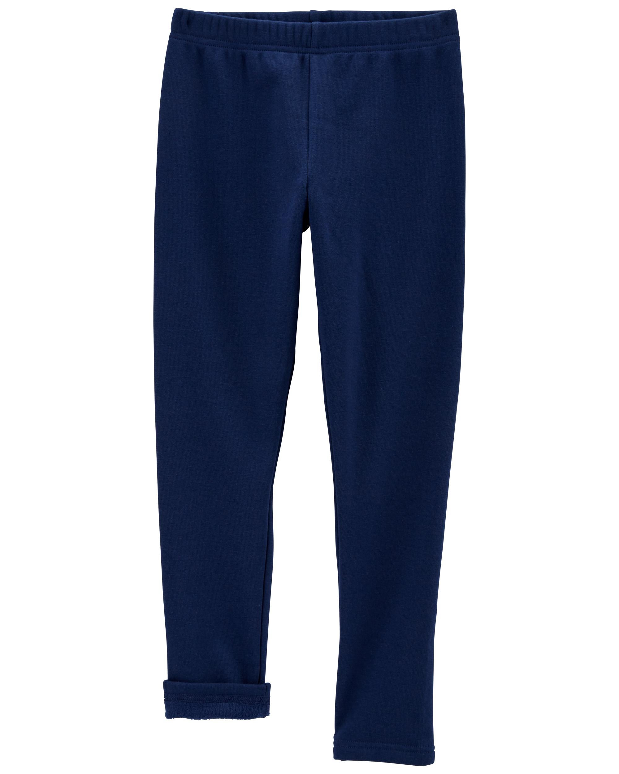 Navy Cozy Fleece Lined Leggings Carter s Oshkosh Canada