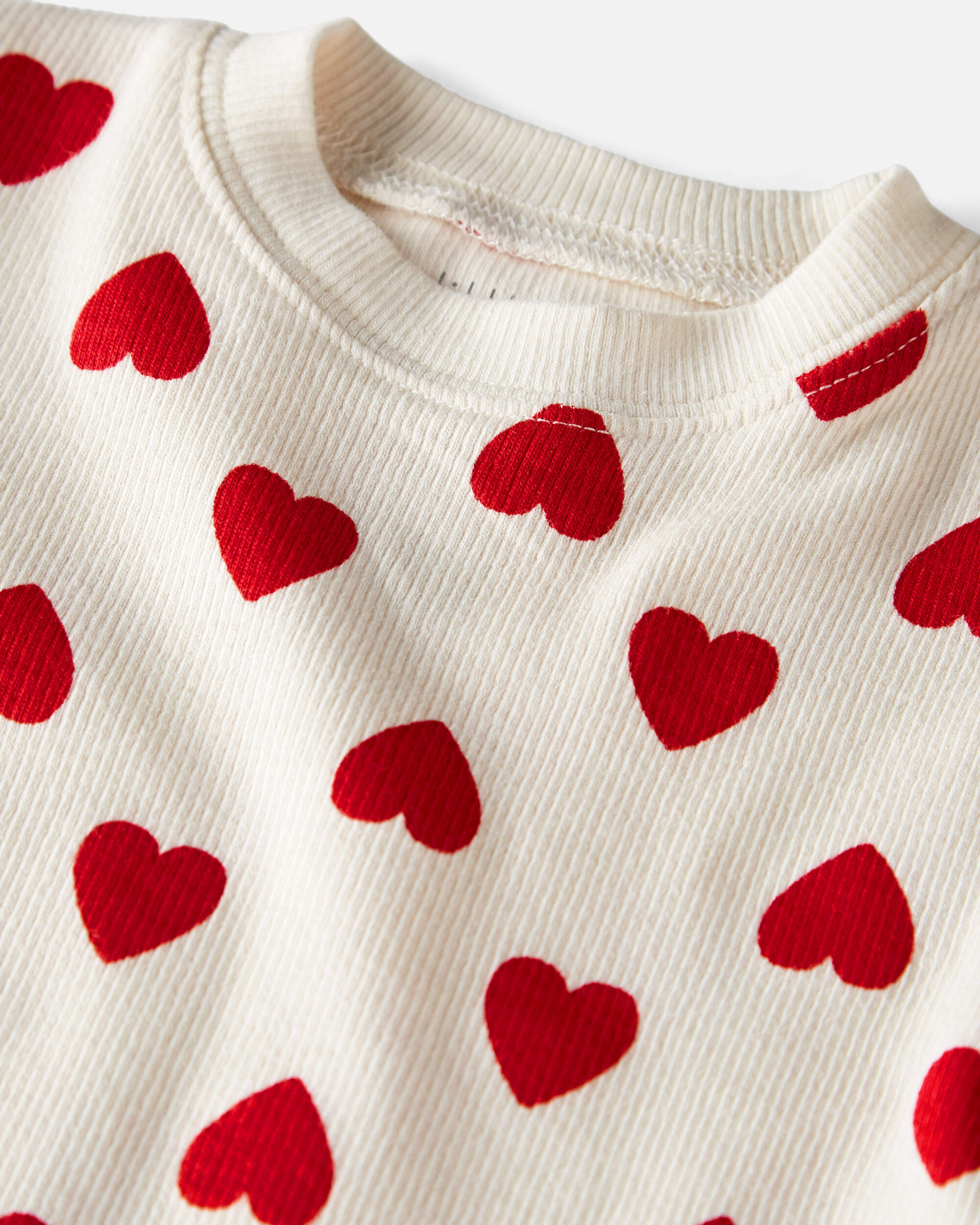Baby Organic Cotton Pyjamas Forever Hearts Print
