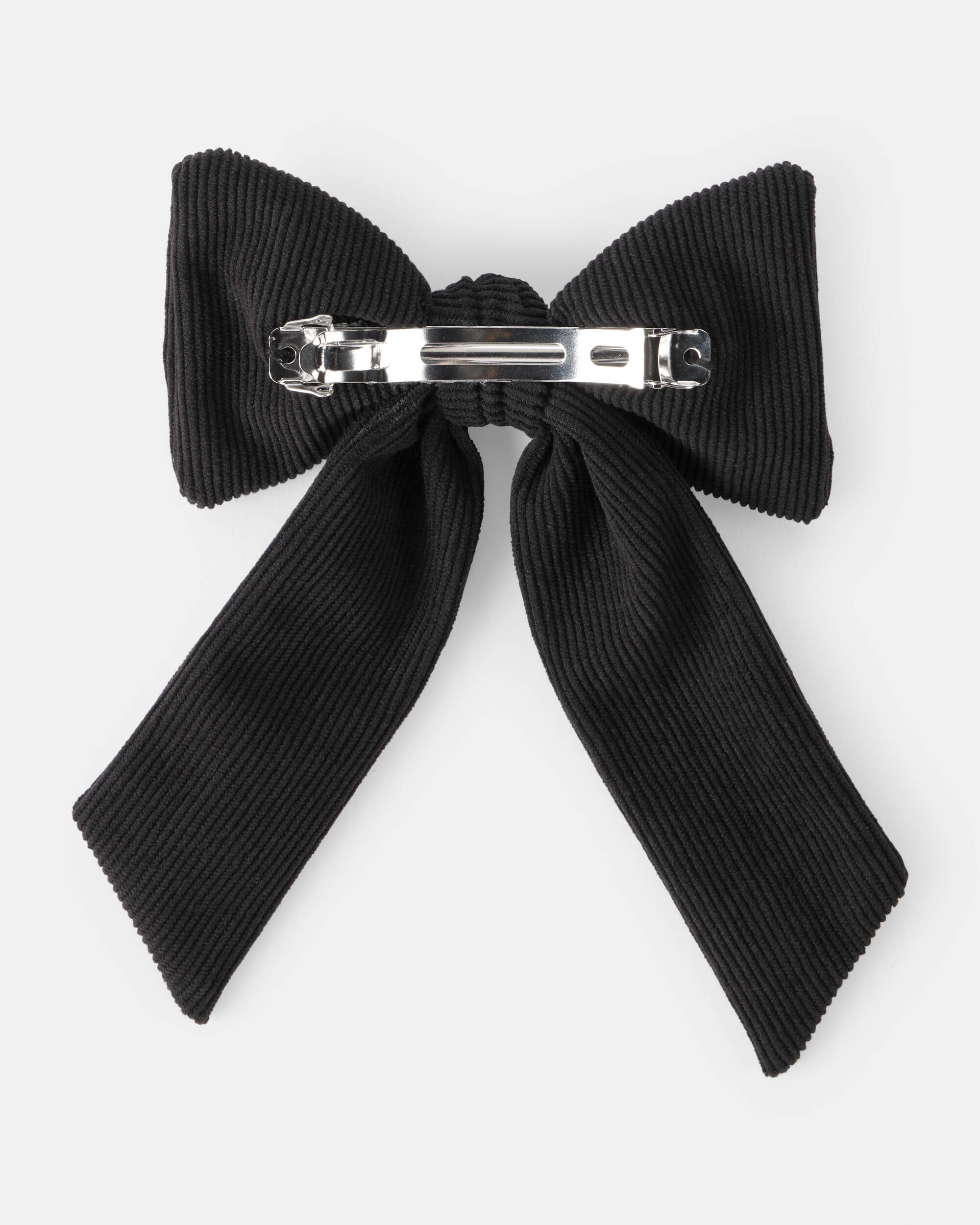 Girls Bow Hair Clip - Black