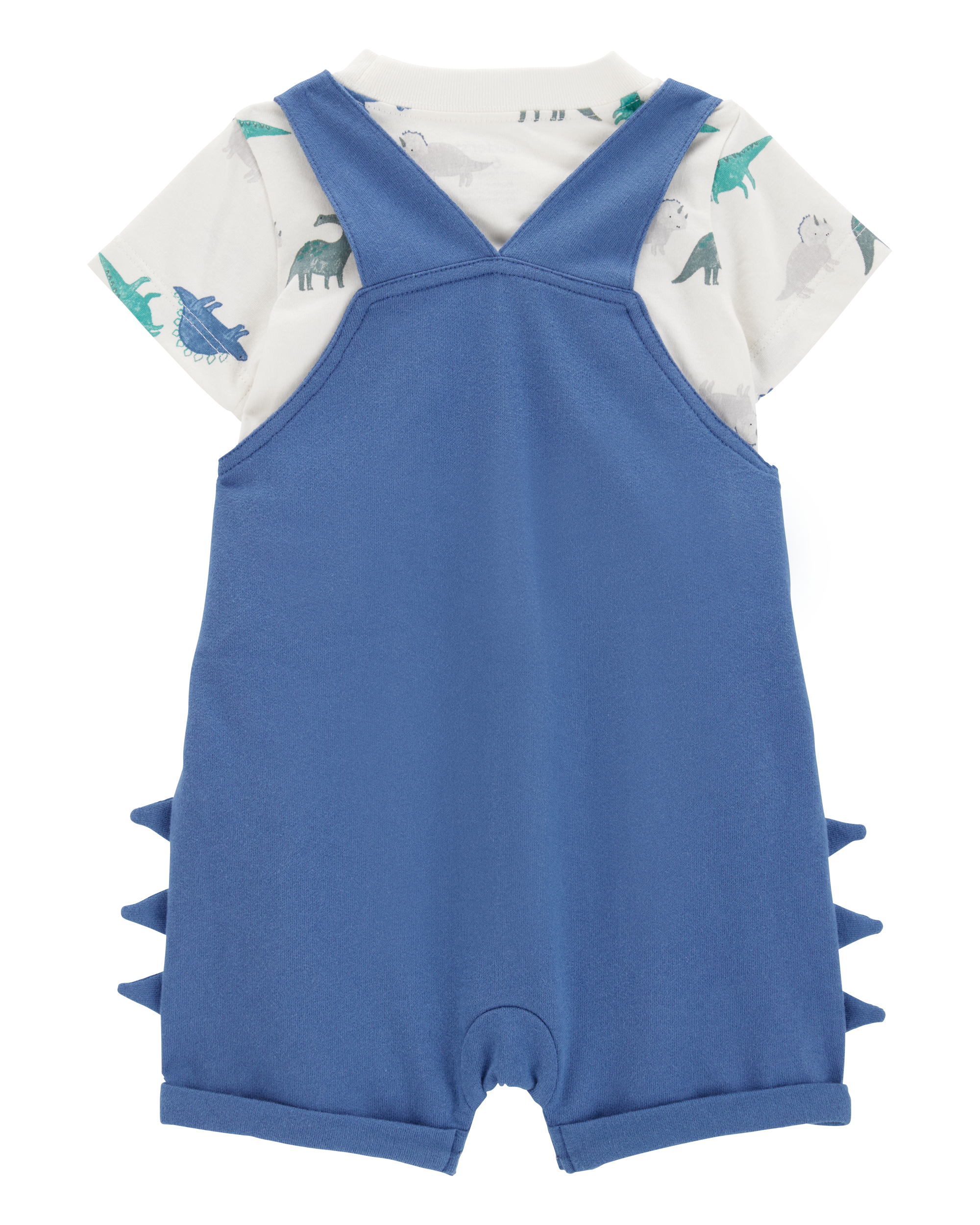 Baby 2-Piece Dinosaur Tee & Shortall Set - Navy