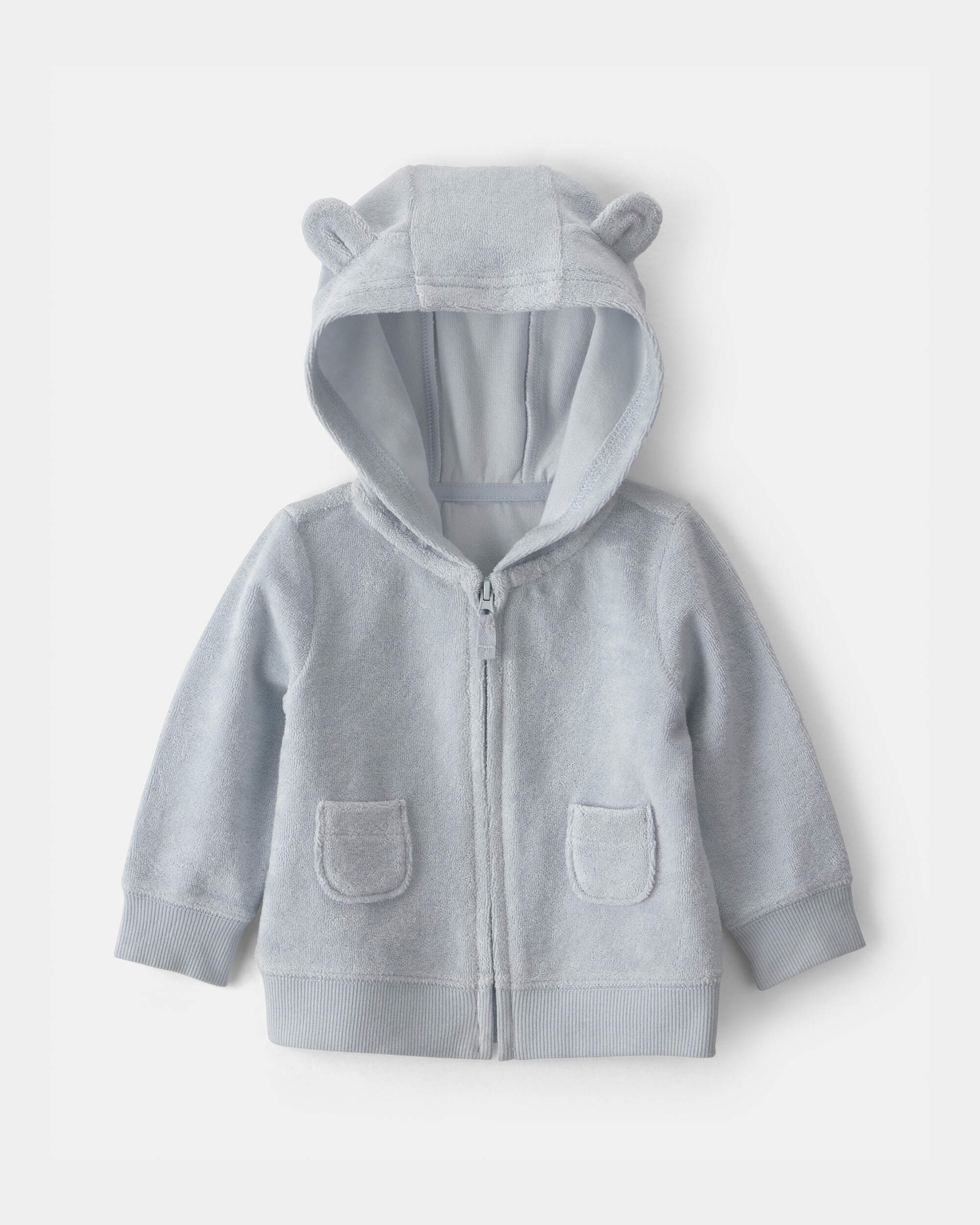 Baby 3-Piece Bear Terry Short-Sleeve Layering Set - Blue