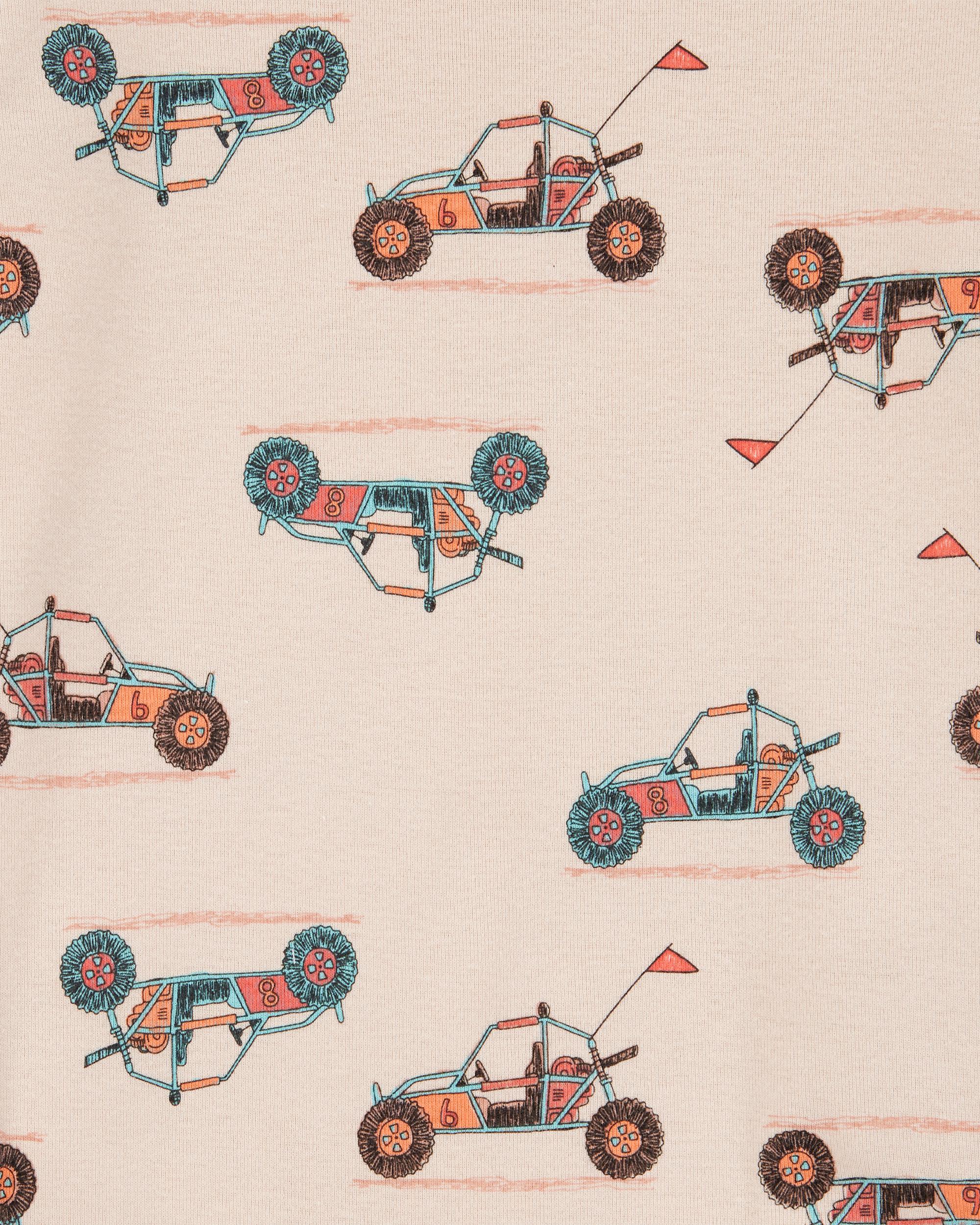 Kid 4-Piece Race Car 100% Snug Fit Cotton Pyjamas