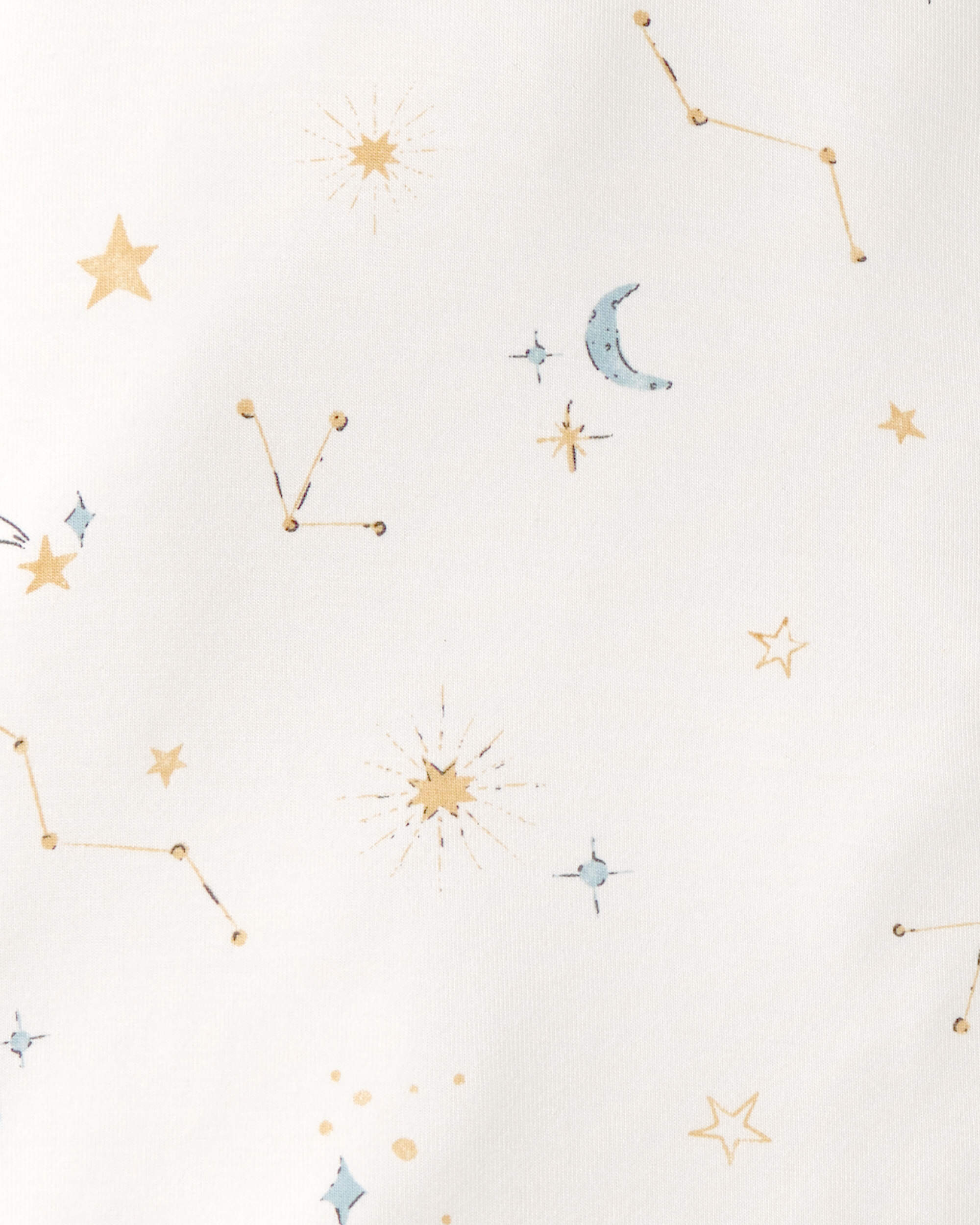 Baby Constellation 2-Way Zip Wearable Blanket - White