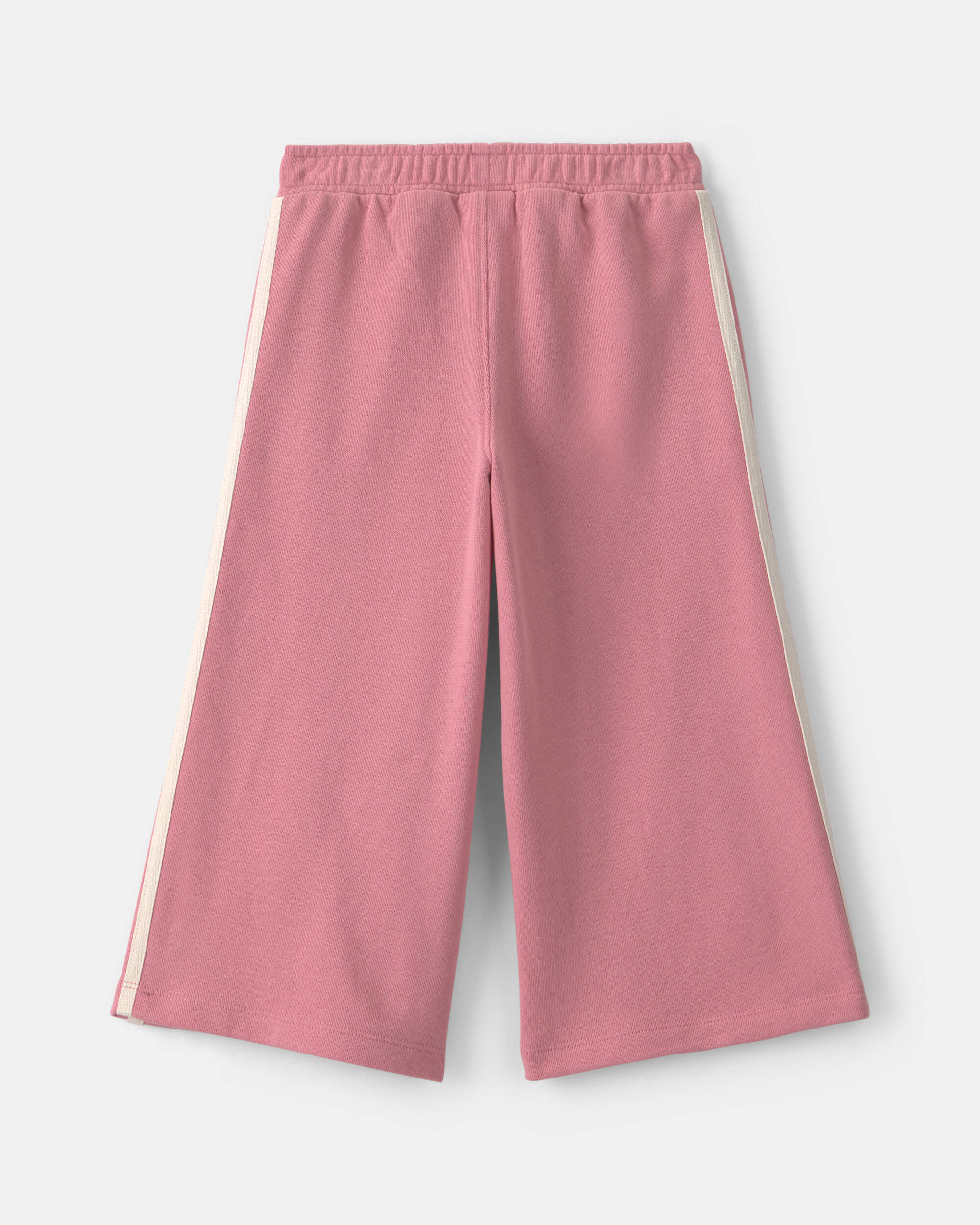 Toddler Girl French Terry Wide-Leg Pants - Pink