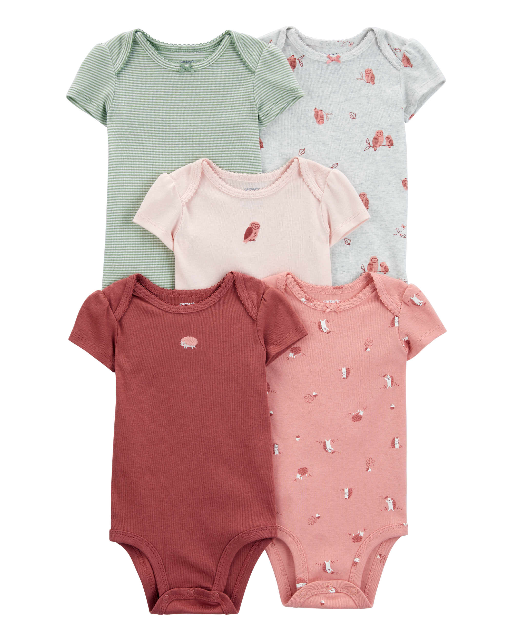 Baby 5-Pack Animal Print Original Bodysuits