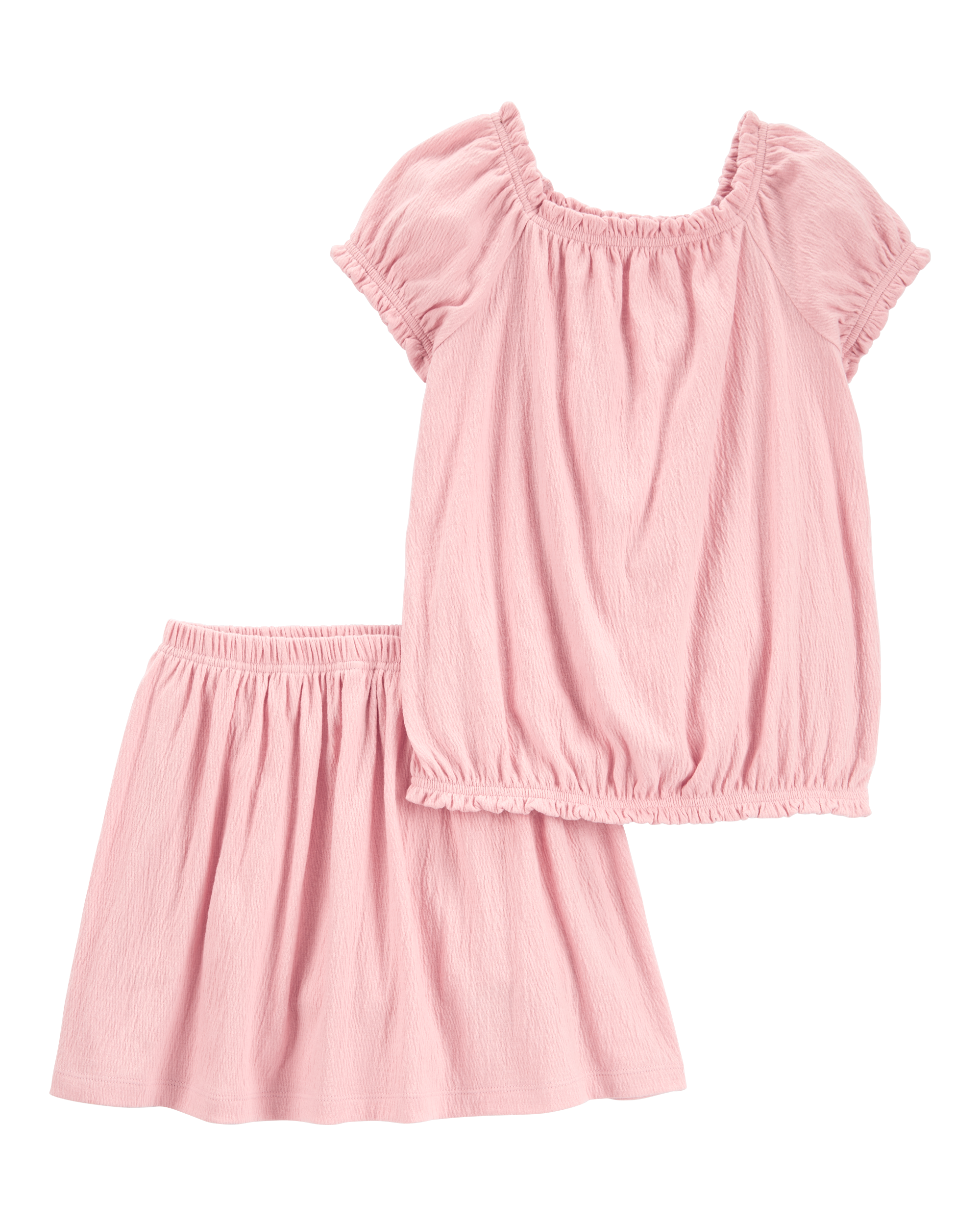 Kid 2-Piece Top & Skort Set - Pink