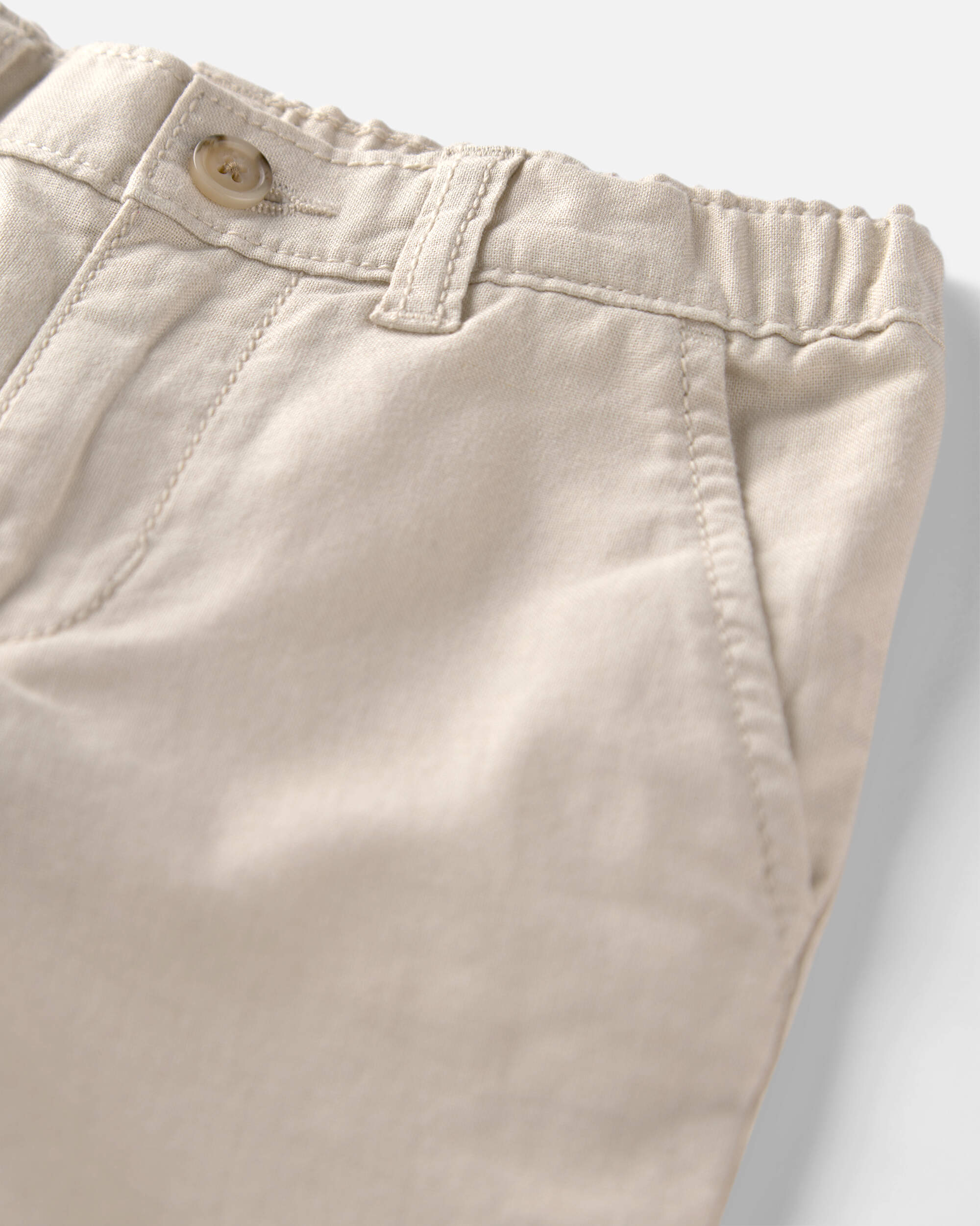 Toddler Boy Linen Pants Made with Organic Cotton