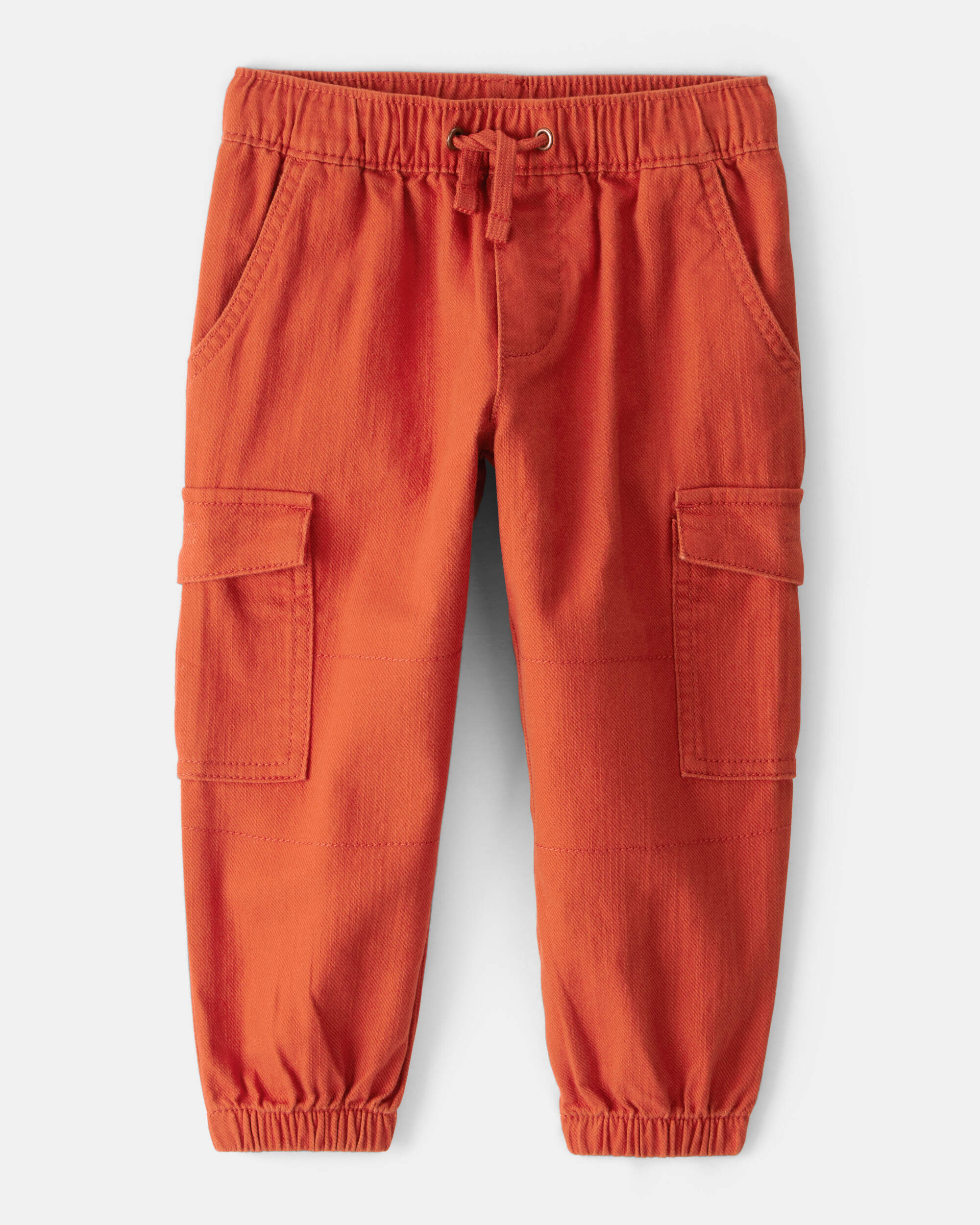 Toddler Boy Cotton Fashion Cargo Pants - Orange