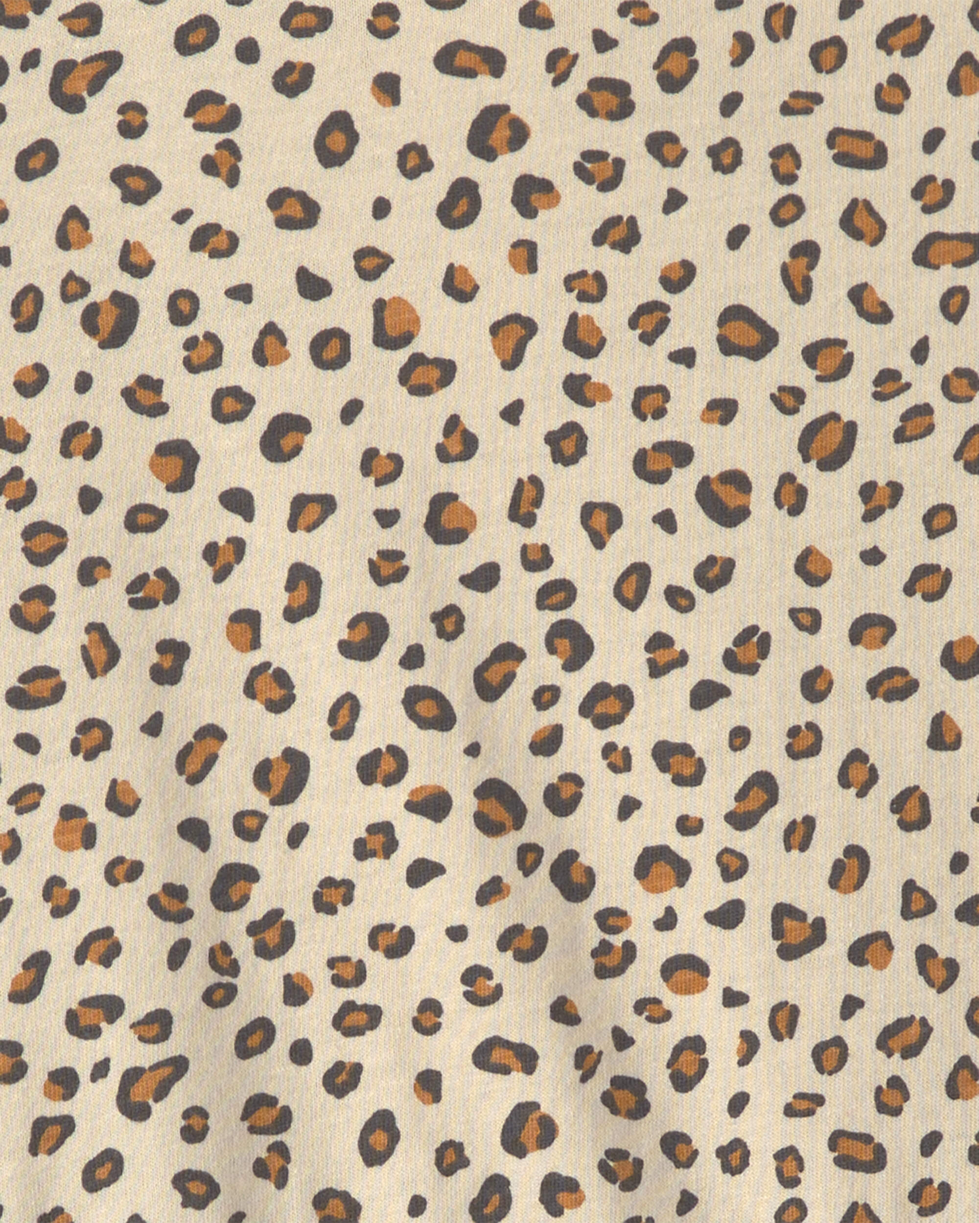 Girls Robe à manches longues motif léopard – Marron