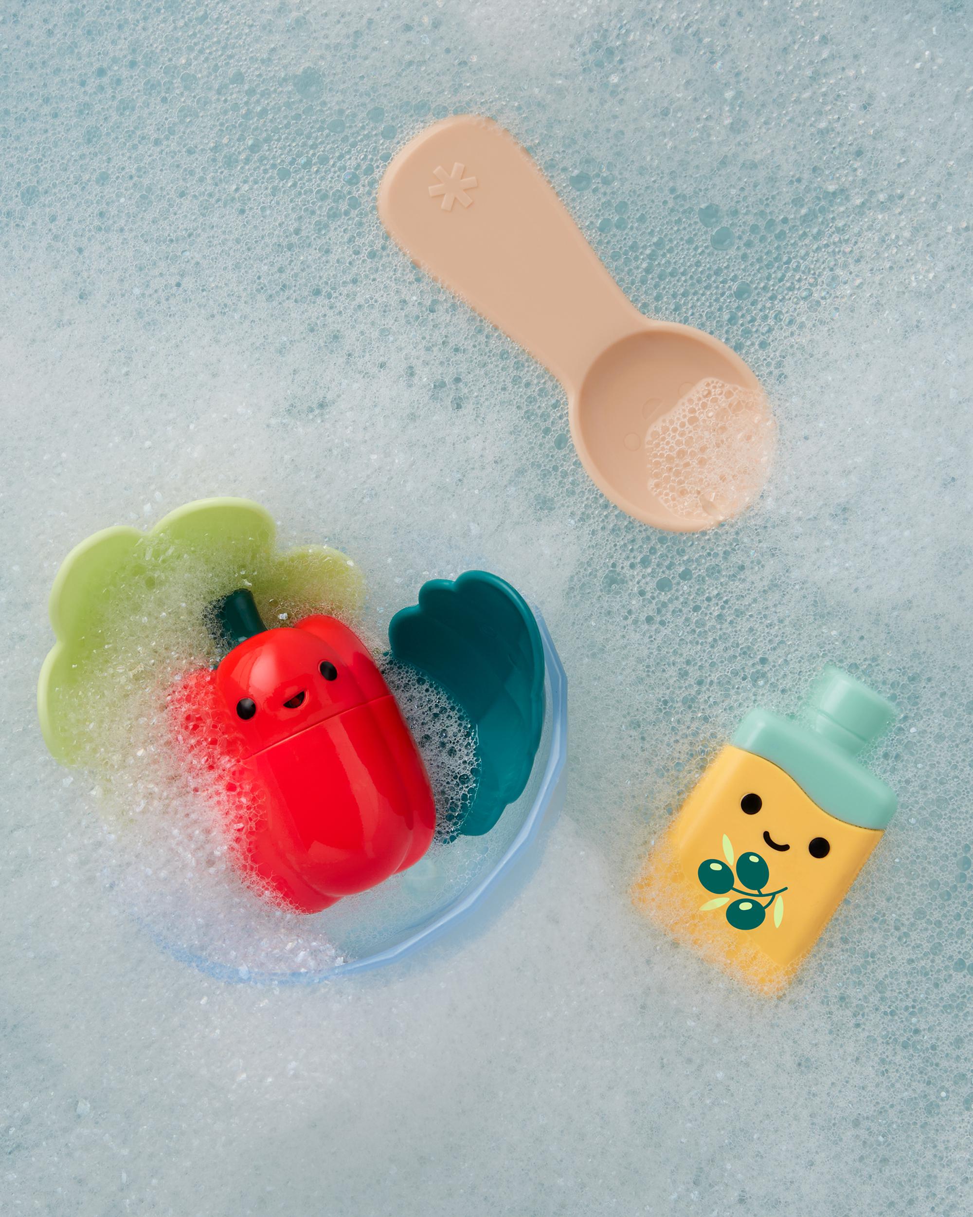 Tub-to-Table Café Prep & Serve Salad Bath Toy Set