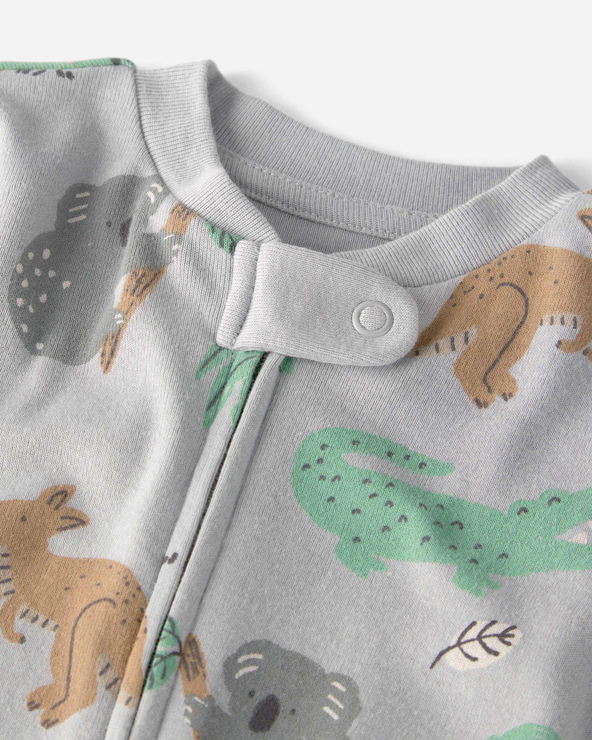 Baby Organic Cotton Sleep & Play Pyjama Aussie Friends Print