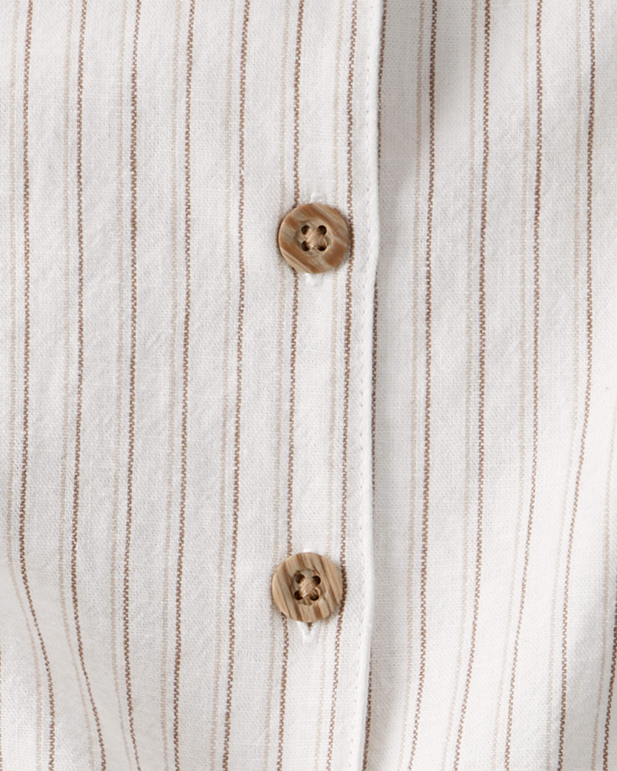 Baby Girl 3-Piece Striped Sleeveless Top & Short Set - White