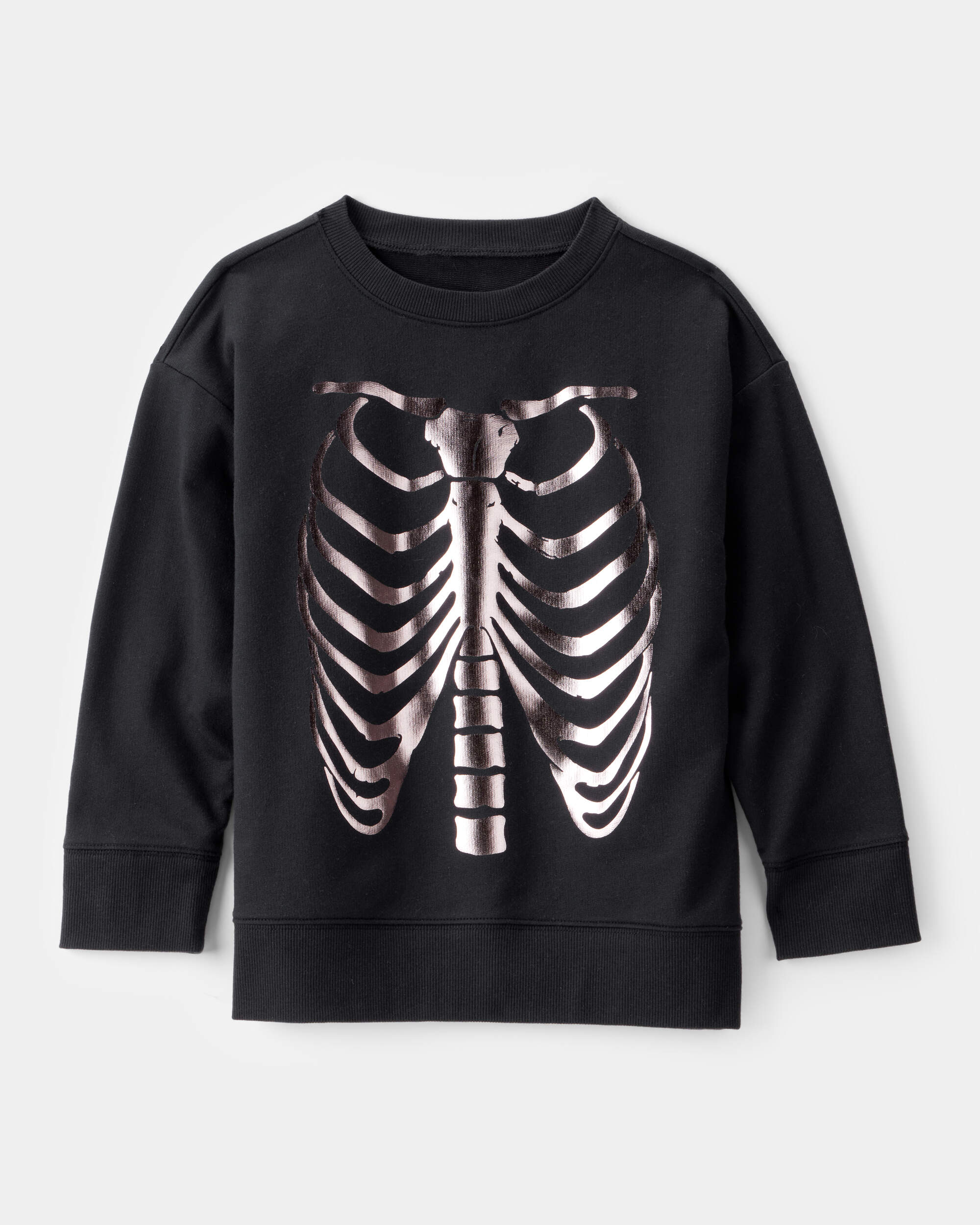 Boys Skeleton Long-Sleeve Graphic Tee