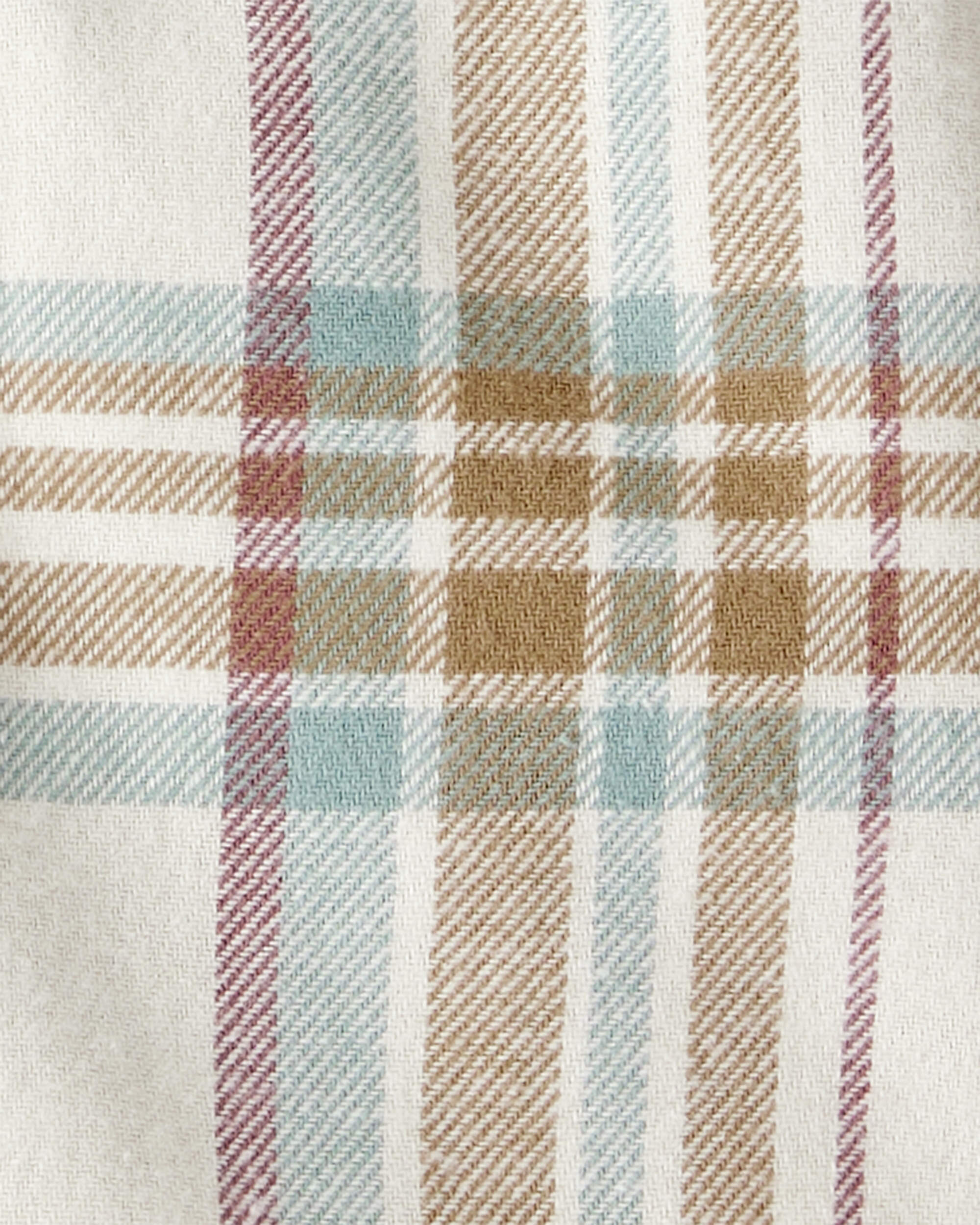 Baby Boy 2-Piece Print Cotton Long-Sleeve Tee & Pant Set - Plaid