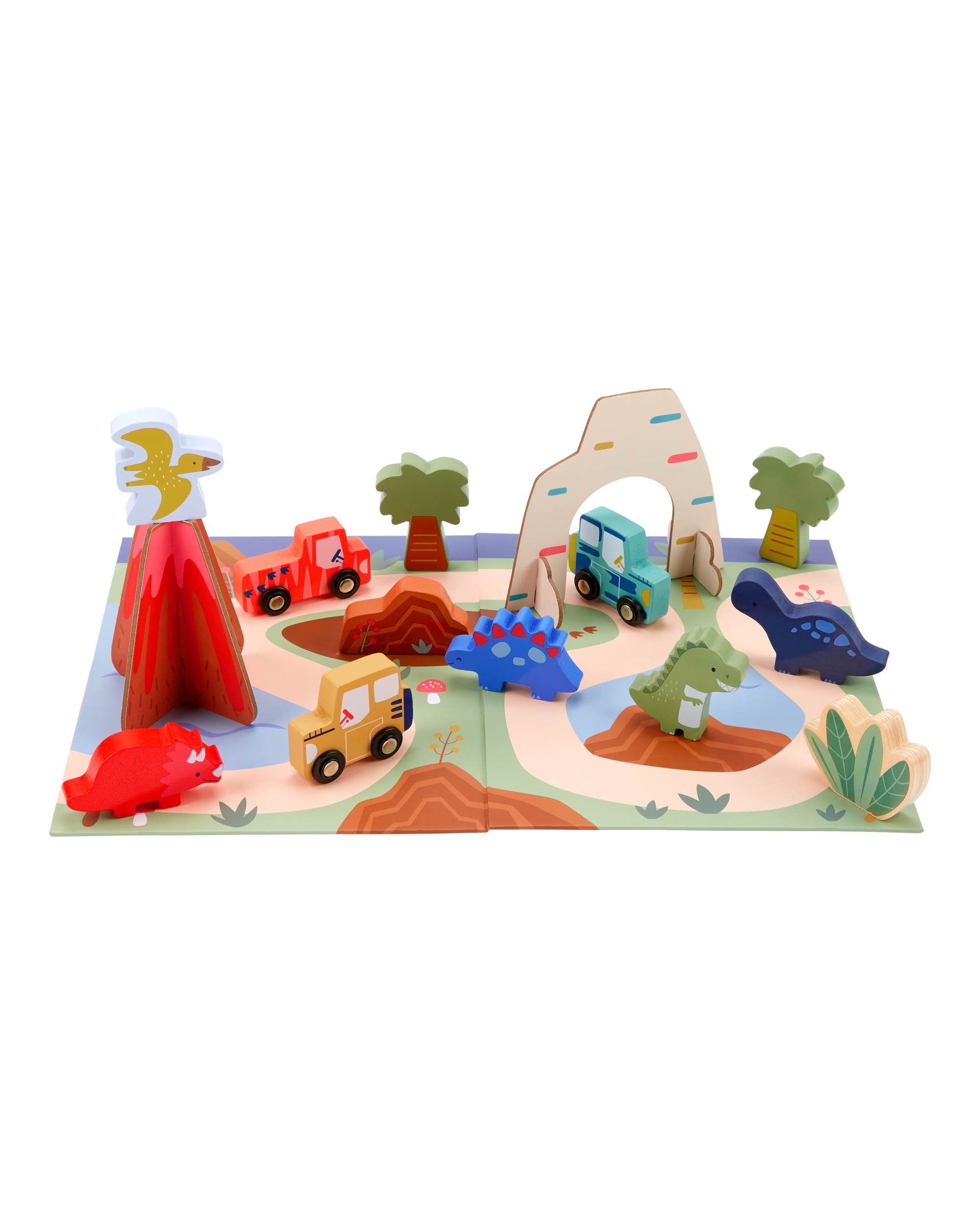 Toddler Wooden Dino Play Set