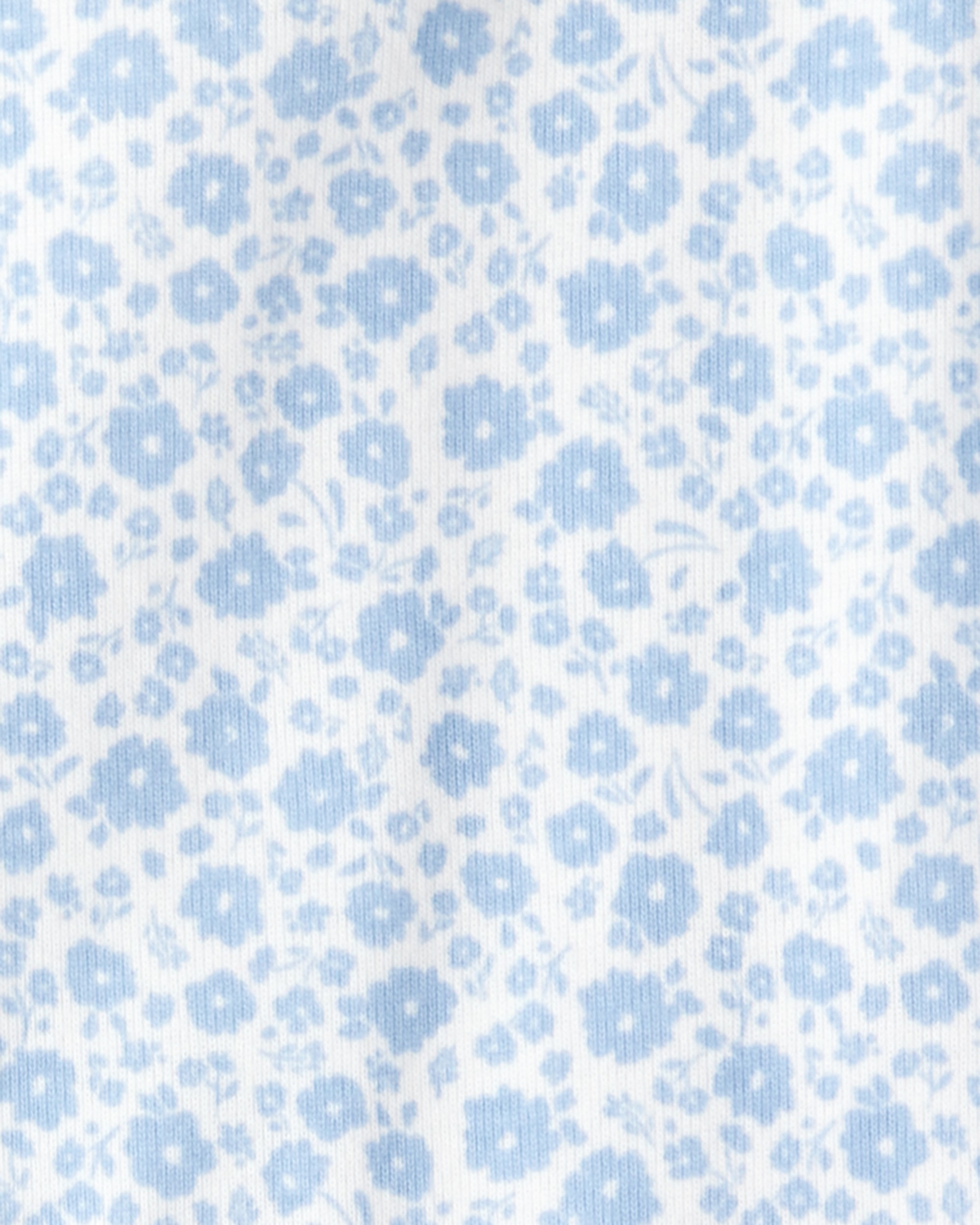 Baby Girl 3-Piece Floral Vest Outfit Set - Blue