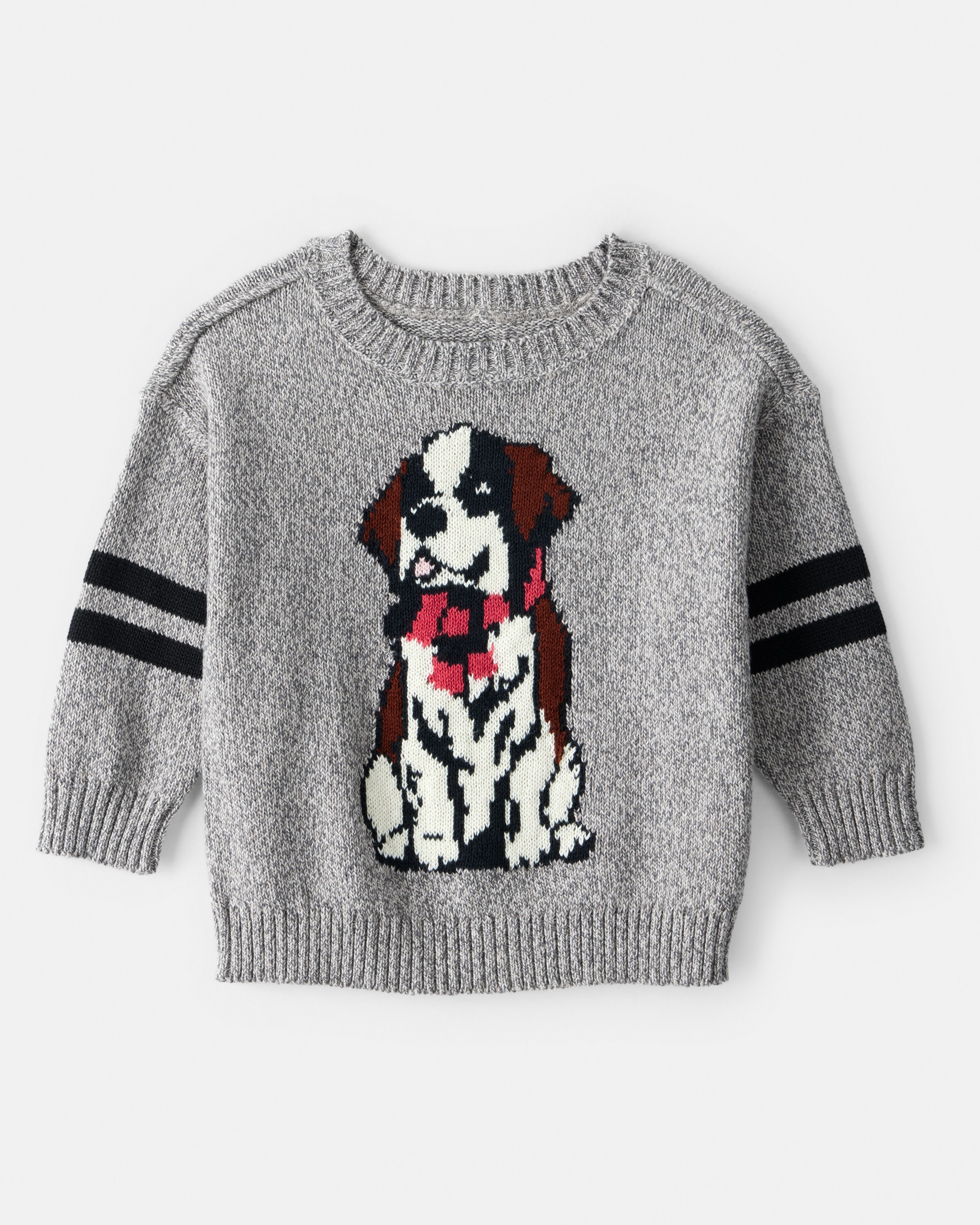 Baby Boy Dog Sweater - Grey