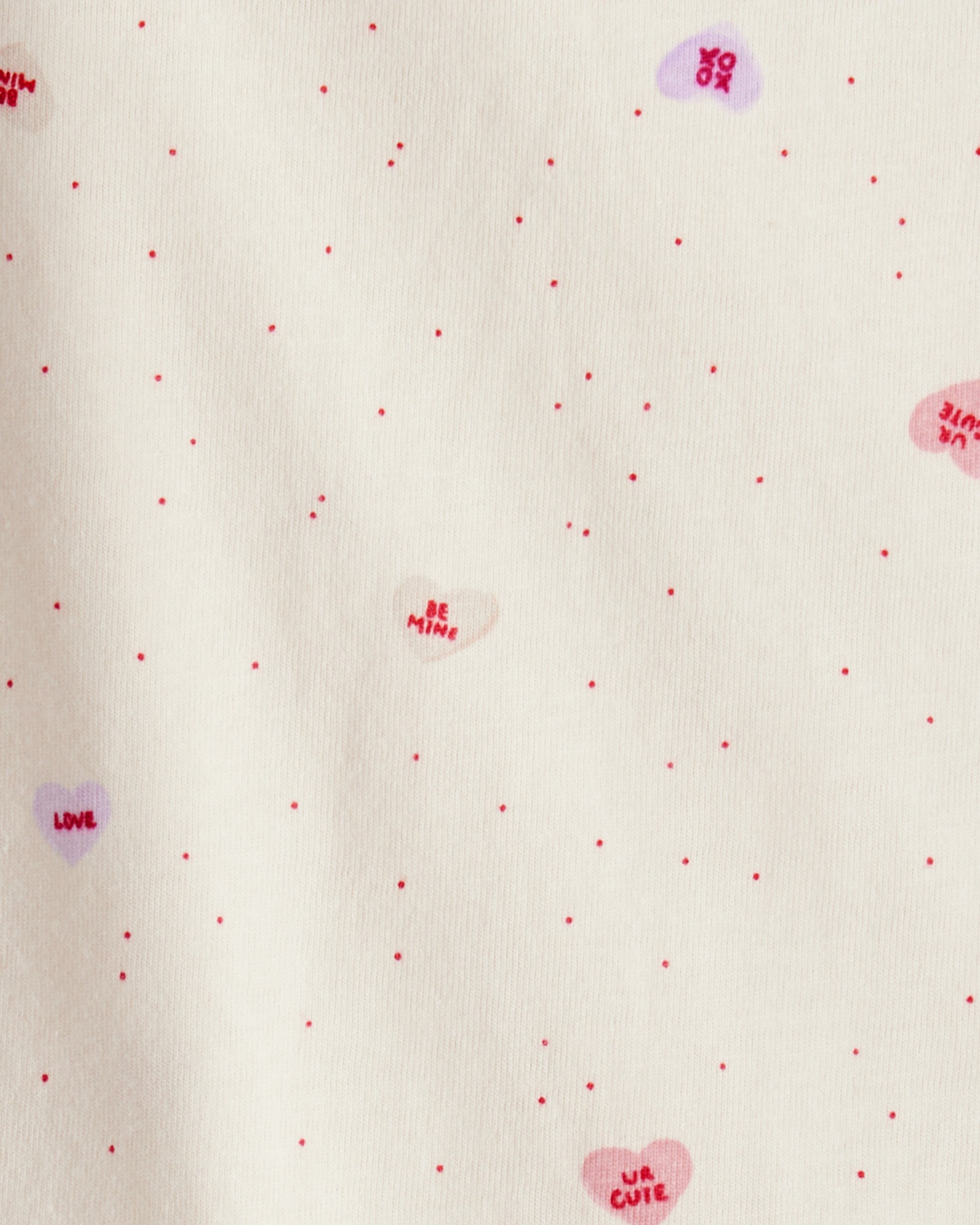 Baby Girl Valentine's Day 3-Piece Heart Long-Sleeve Top & Skirt Set - Pink