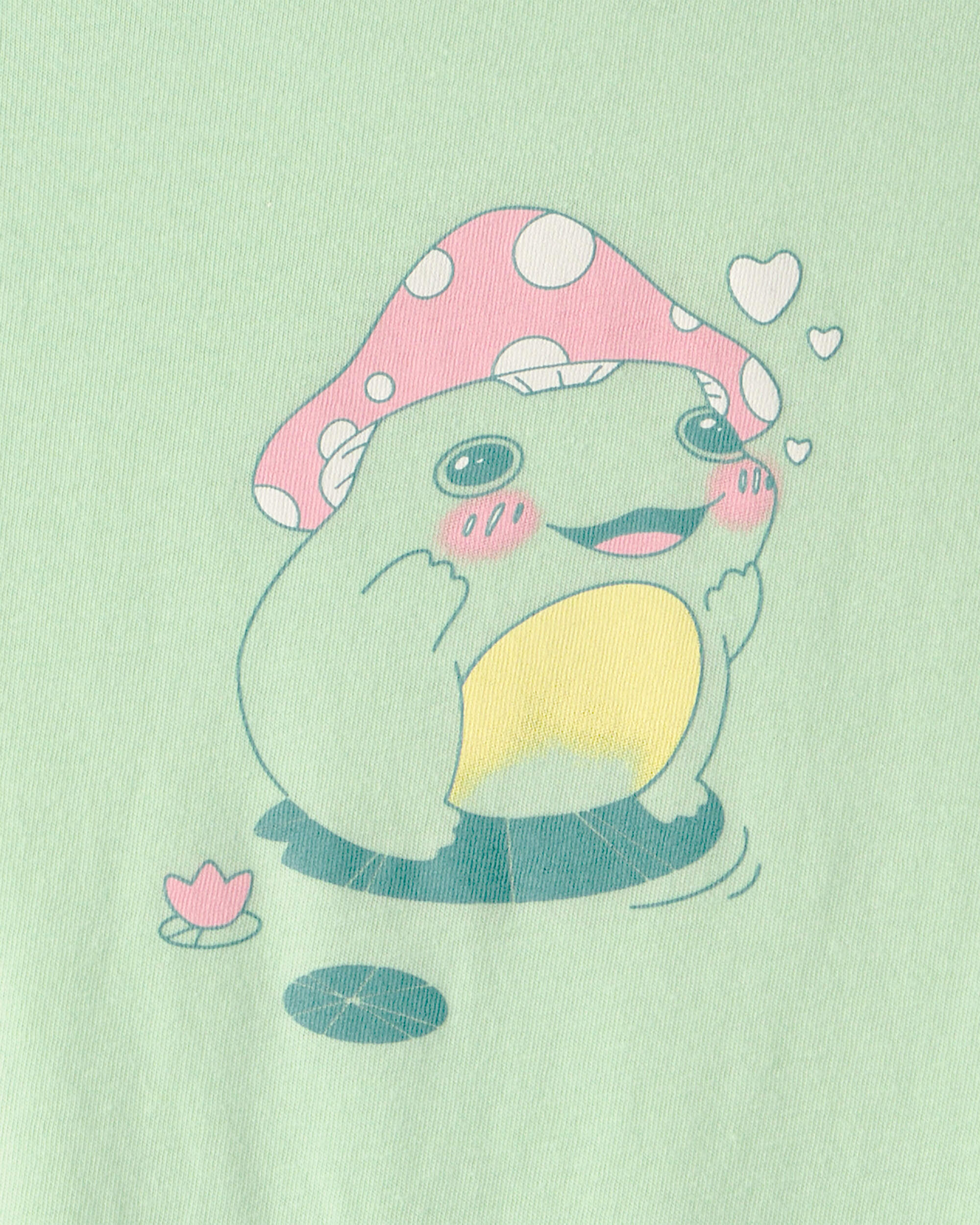 Girls Frog Graphic Tee - Green