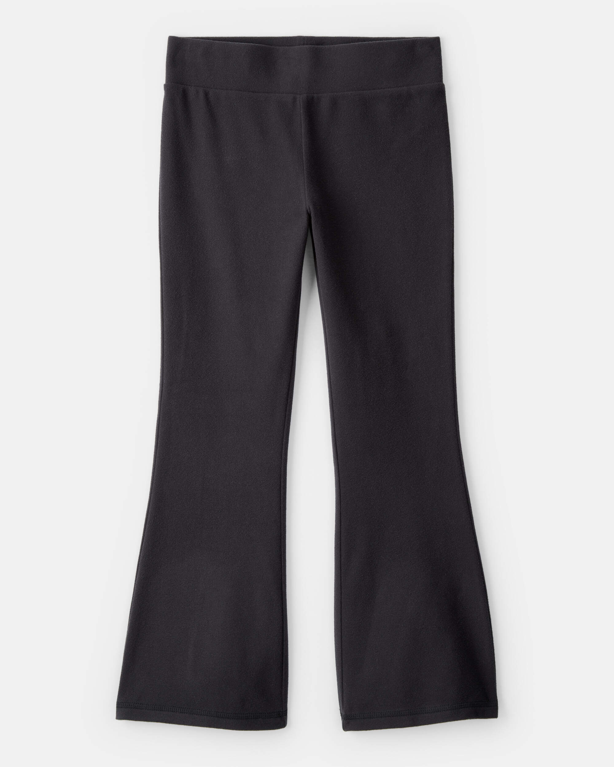 Girls Microfleece Flare Pants - Black