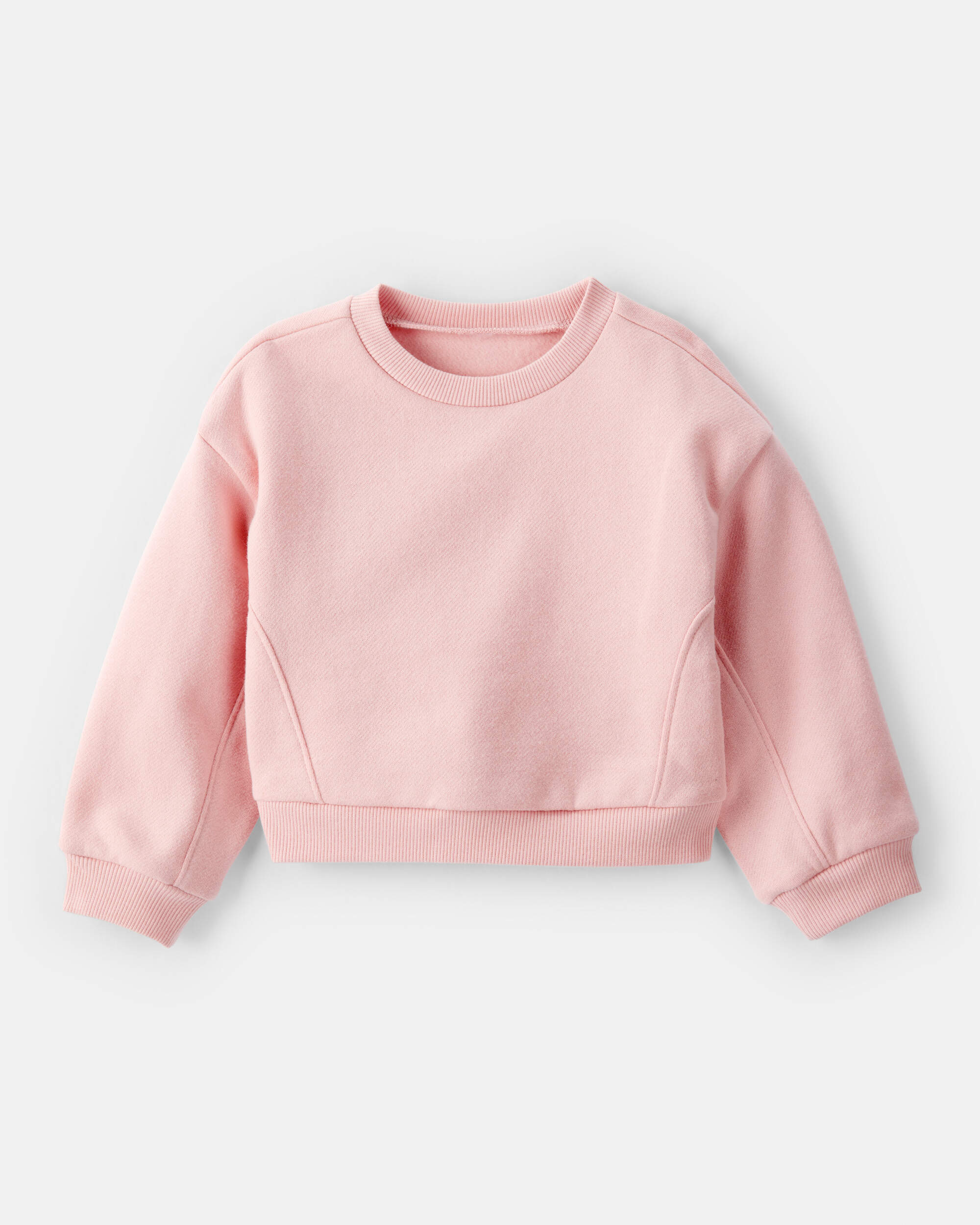 Baby Girl Long-Sleeve Pullover Sweatshirt - Pink