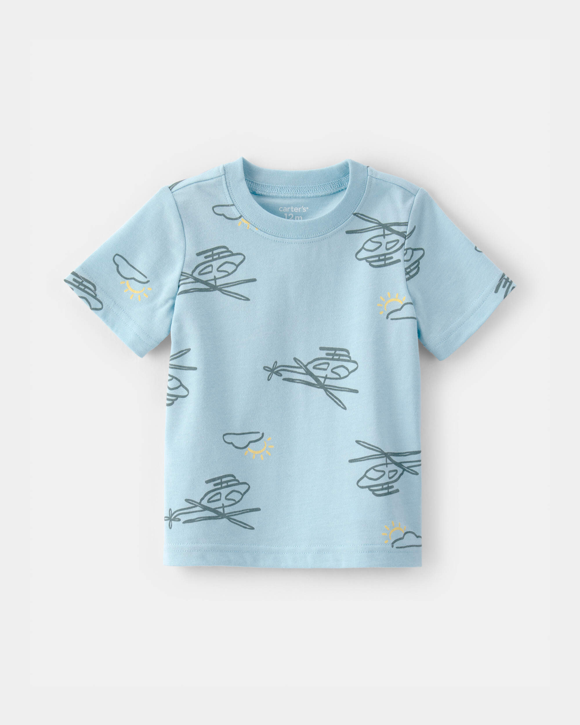 Baby Boy Helicopter T-Shirt - Blue