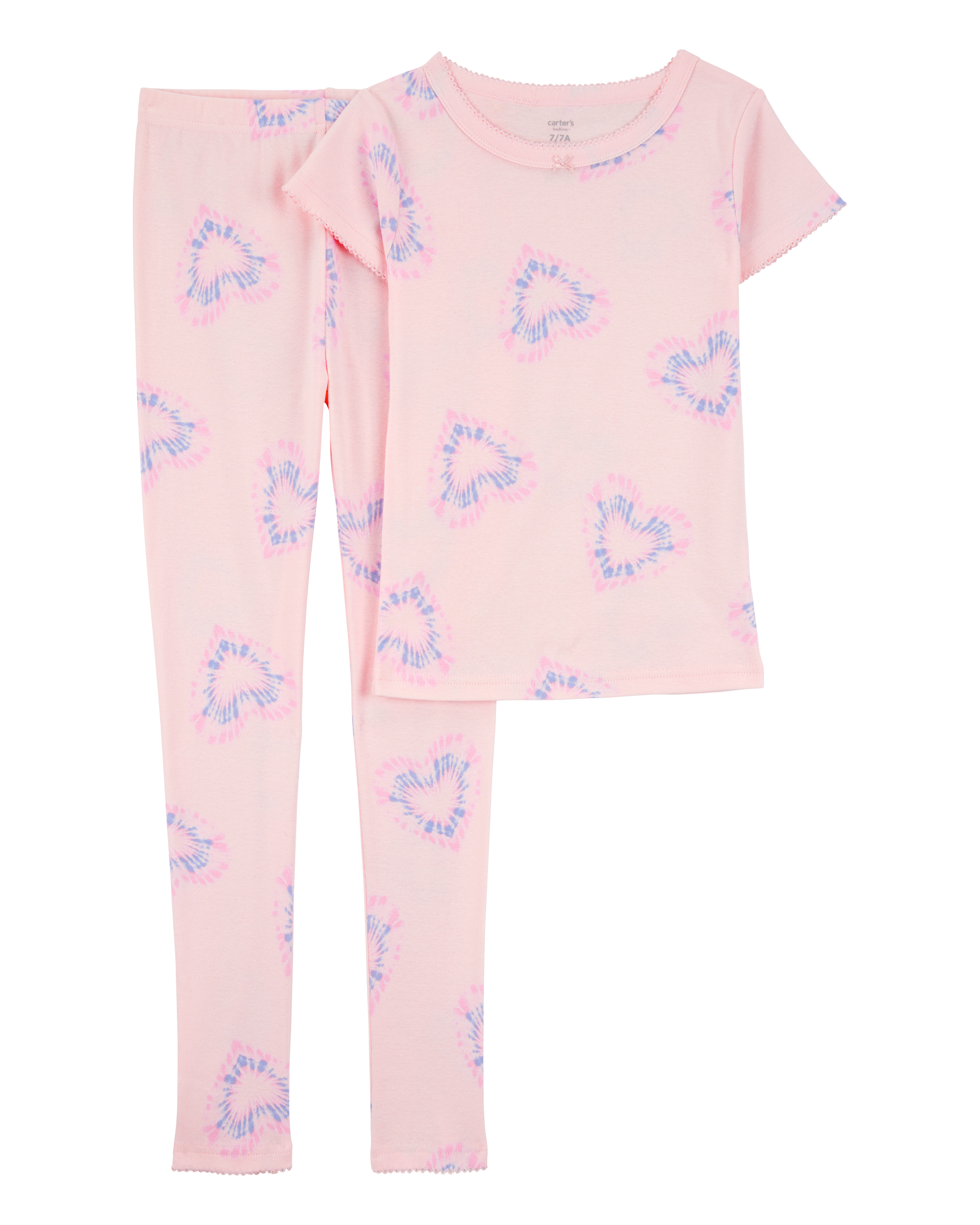 Kid 2-Piece Heart 100% Snug Fit Cotton Pyjamas