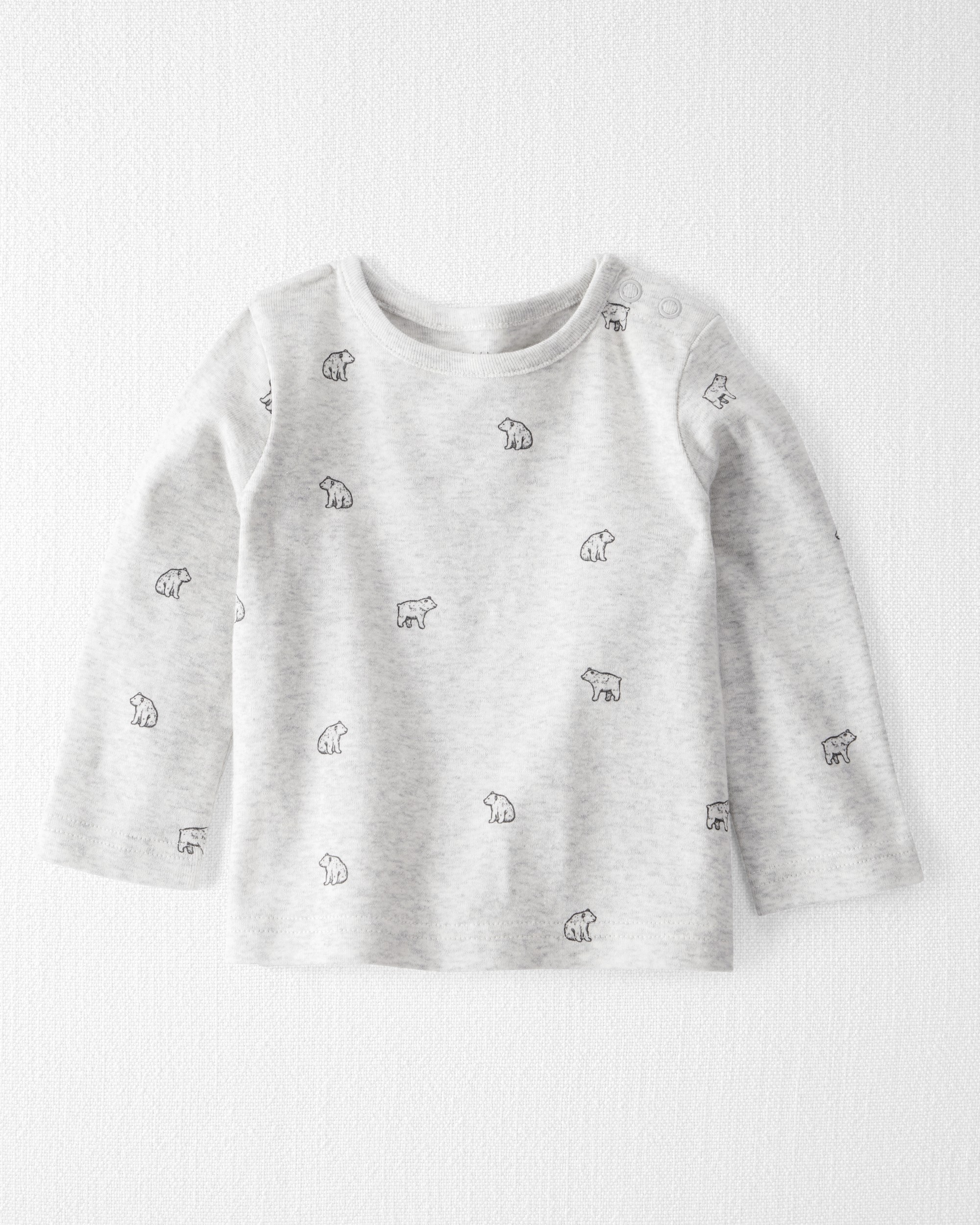 Baby 2-Piece Organic Cotton Overall Set Bear Print