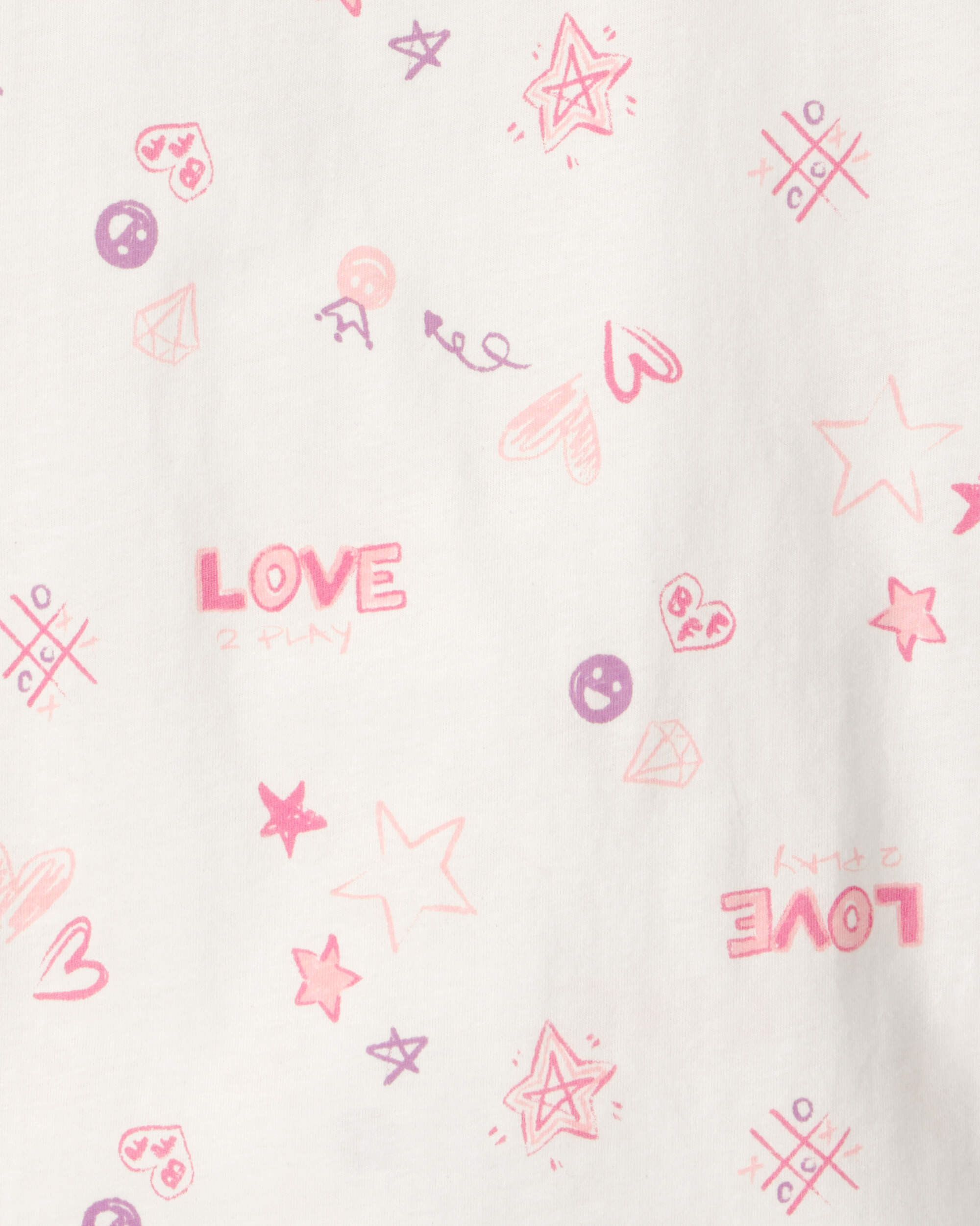 Girls 'Love' Top - Ivory