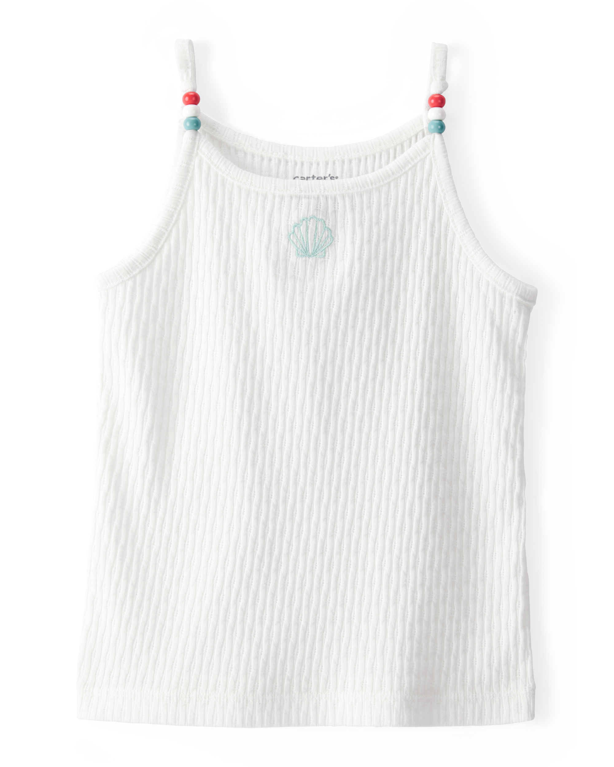Toddler Seashell Ribbed Tank Top