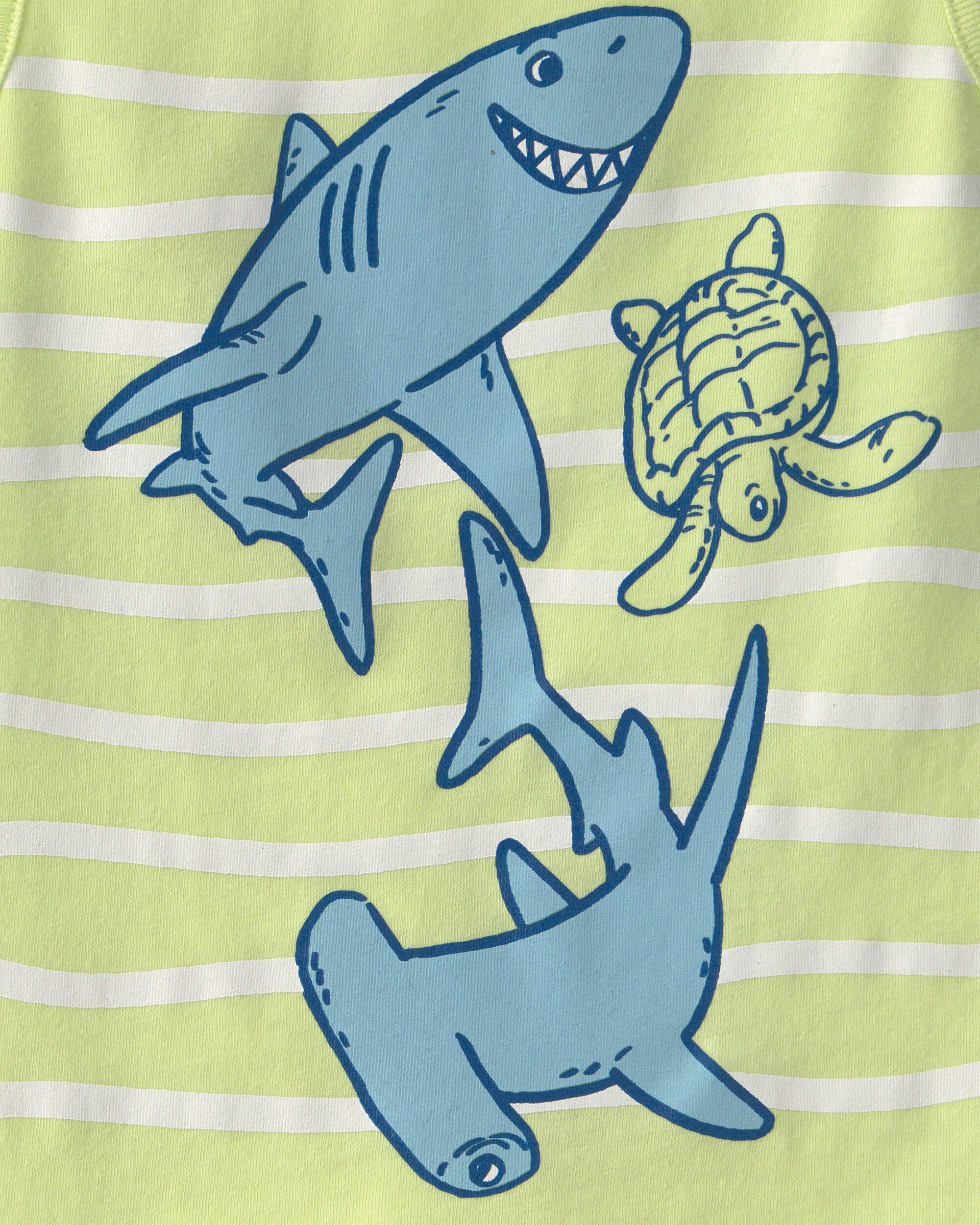 Baby Boy Shark Graphic Tank - Green