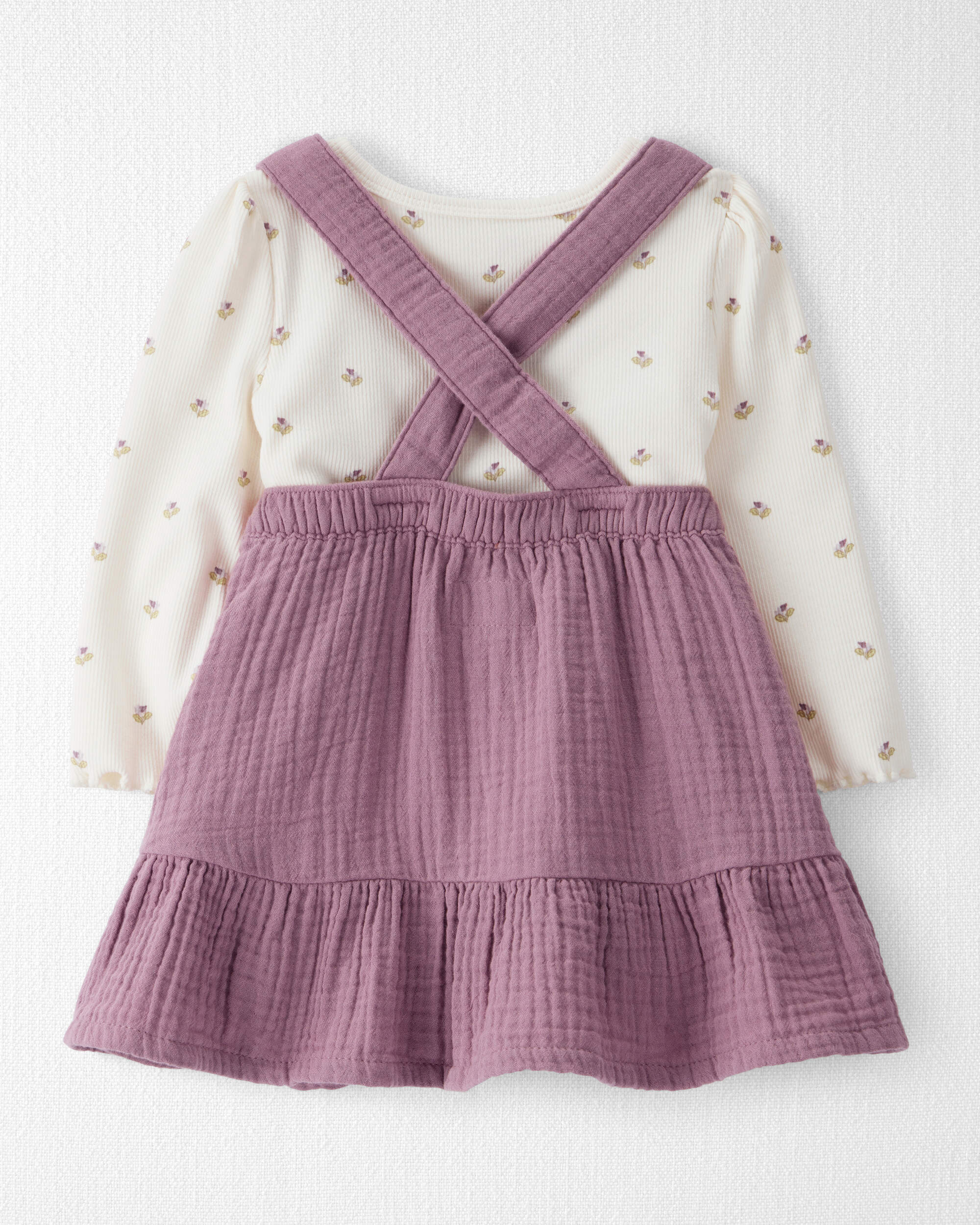 Baby Girl 2-Piece Organic Cotton Jumper Set