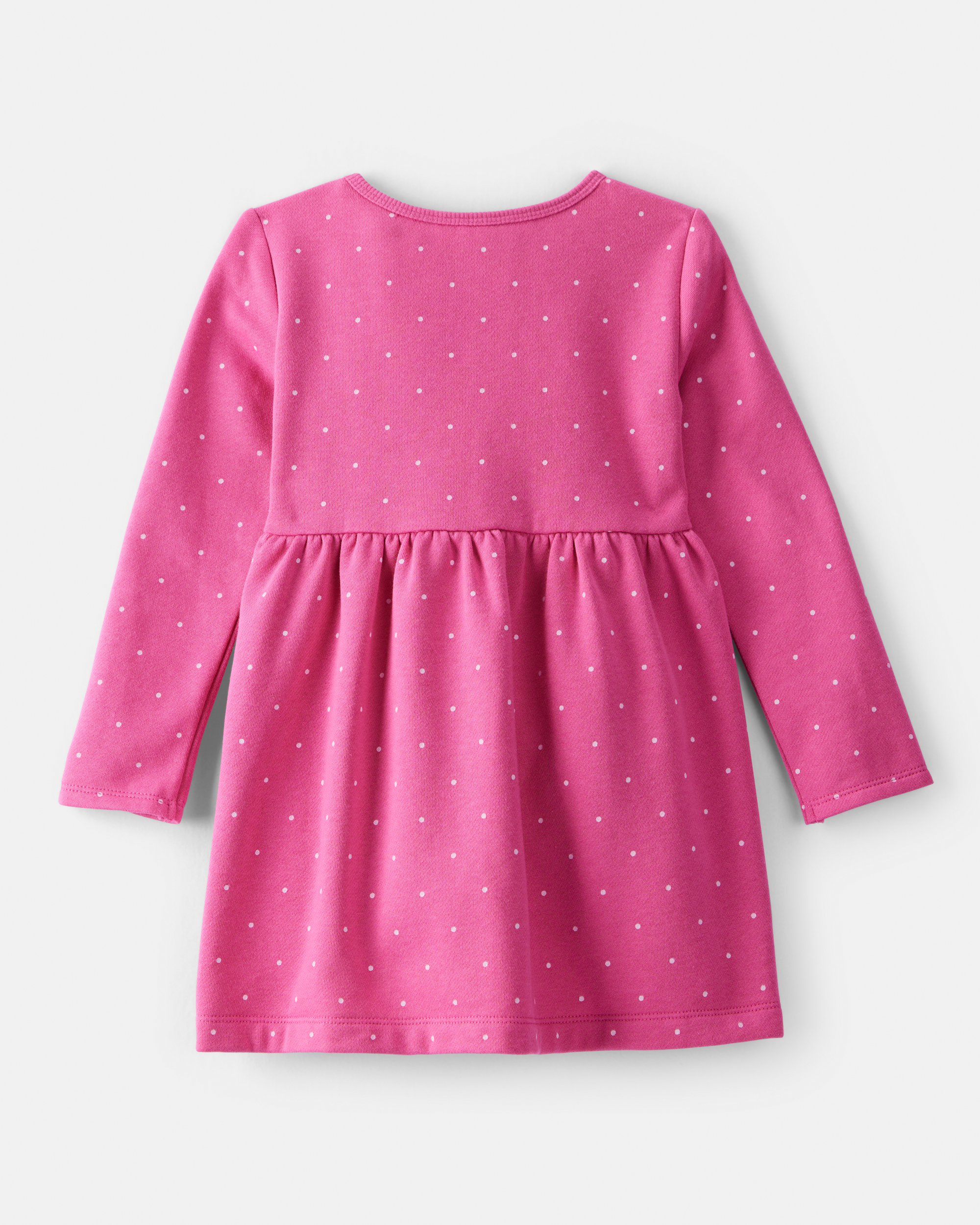 Toddler Girl DayDream Fleece Polka Dot Knit Dress - Pink