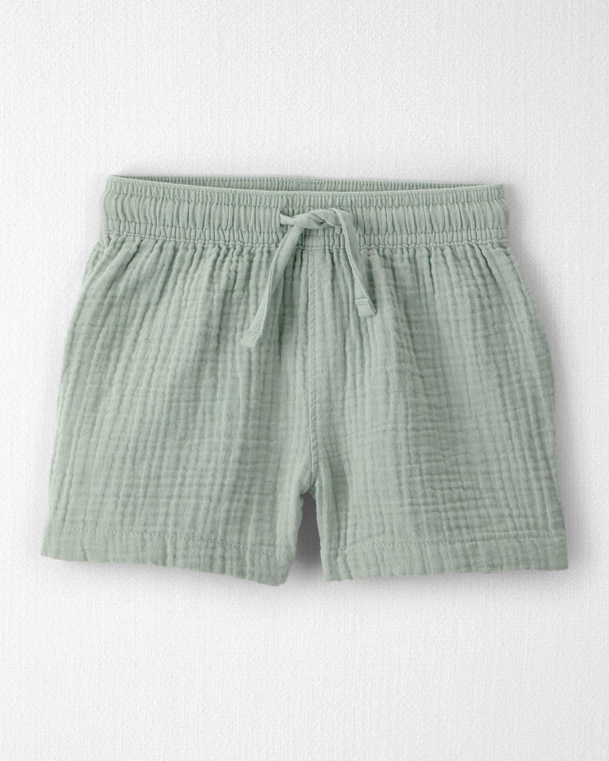 Tout-petit gar&ccedil;on - Ensemble 2 pi&egrave;ces en gaze de coton biologique, vert, , hi-res